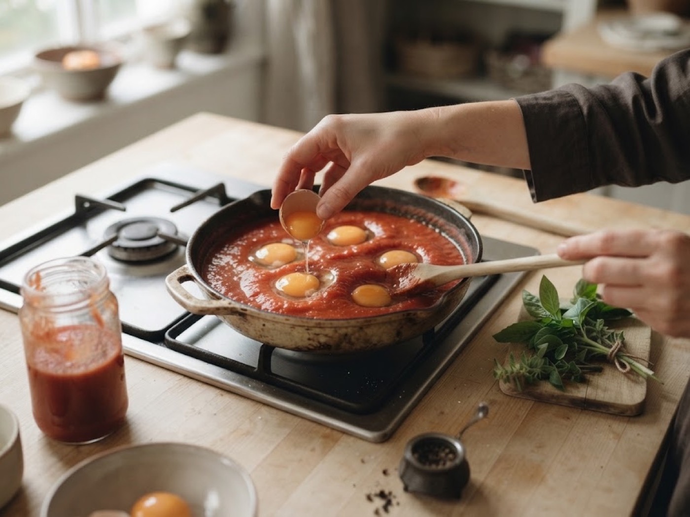 Uova al Pomodoro, passaggio 3