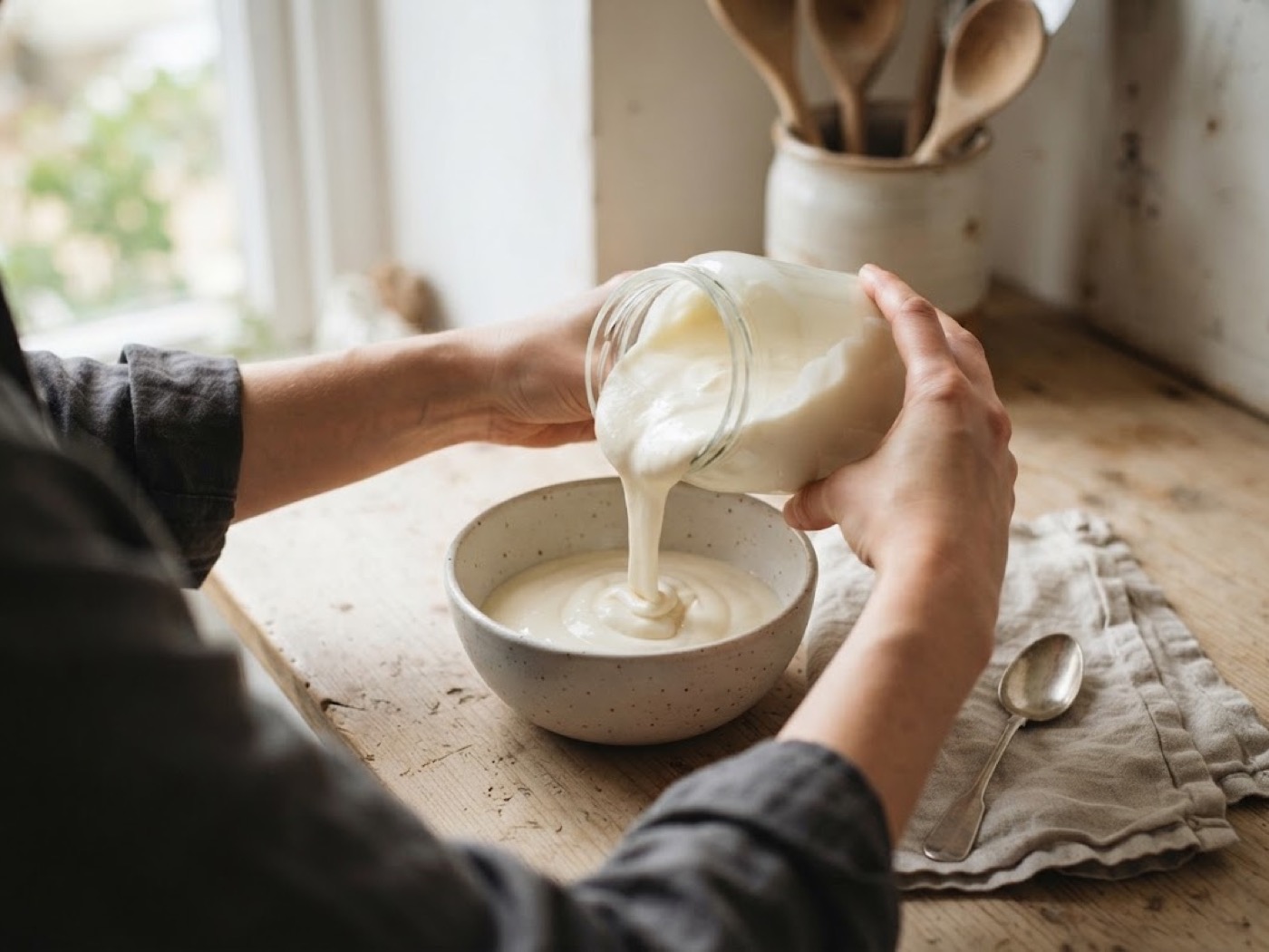 Porridge crema al cacao e farro soffiato, passaggio 1