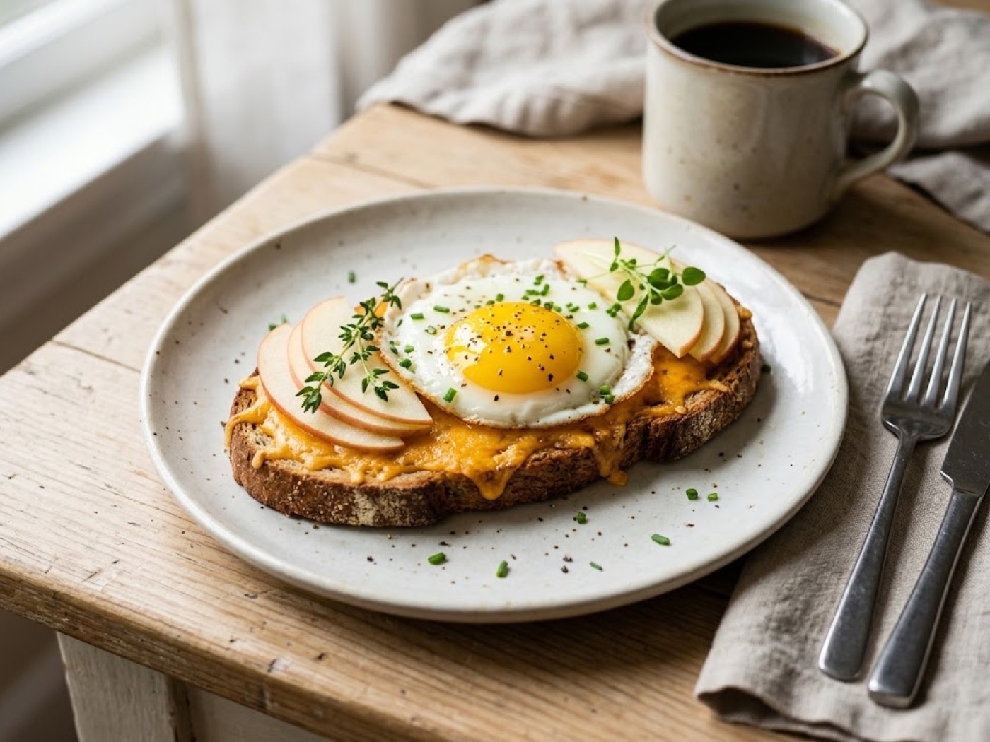 Cheddar e uovo