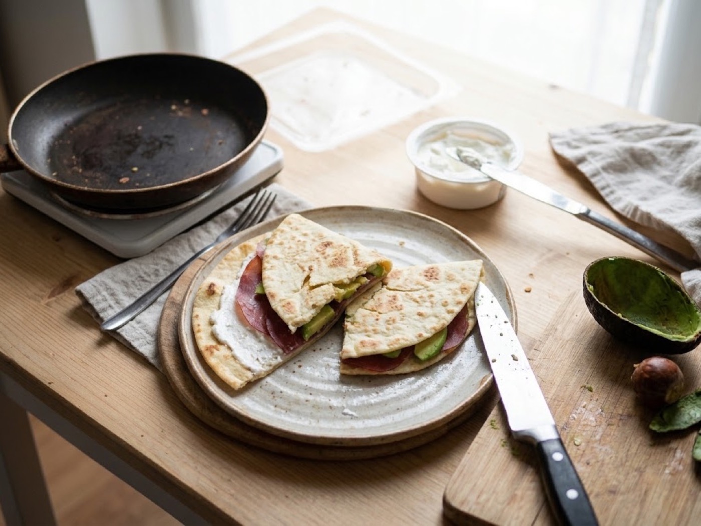 Piadina Bresaola Avocado Robiola, passaggio 7