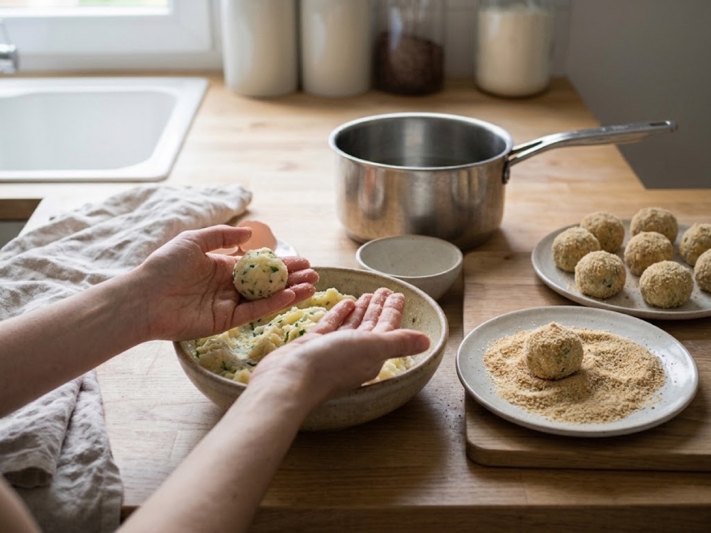 Polpette di Merluzzo e Patate, passaggio 6
