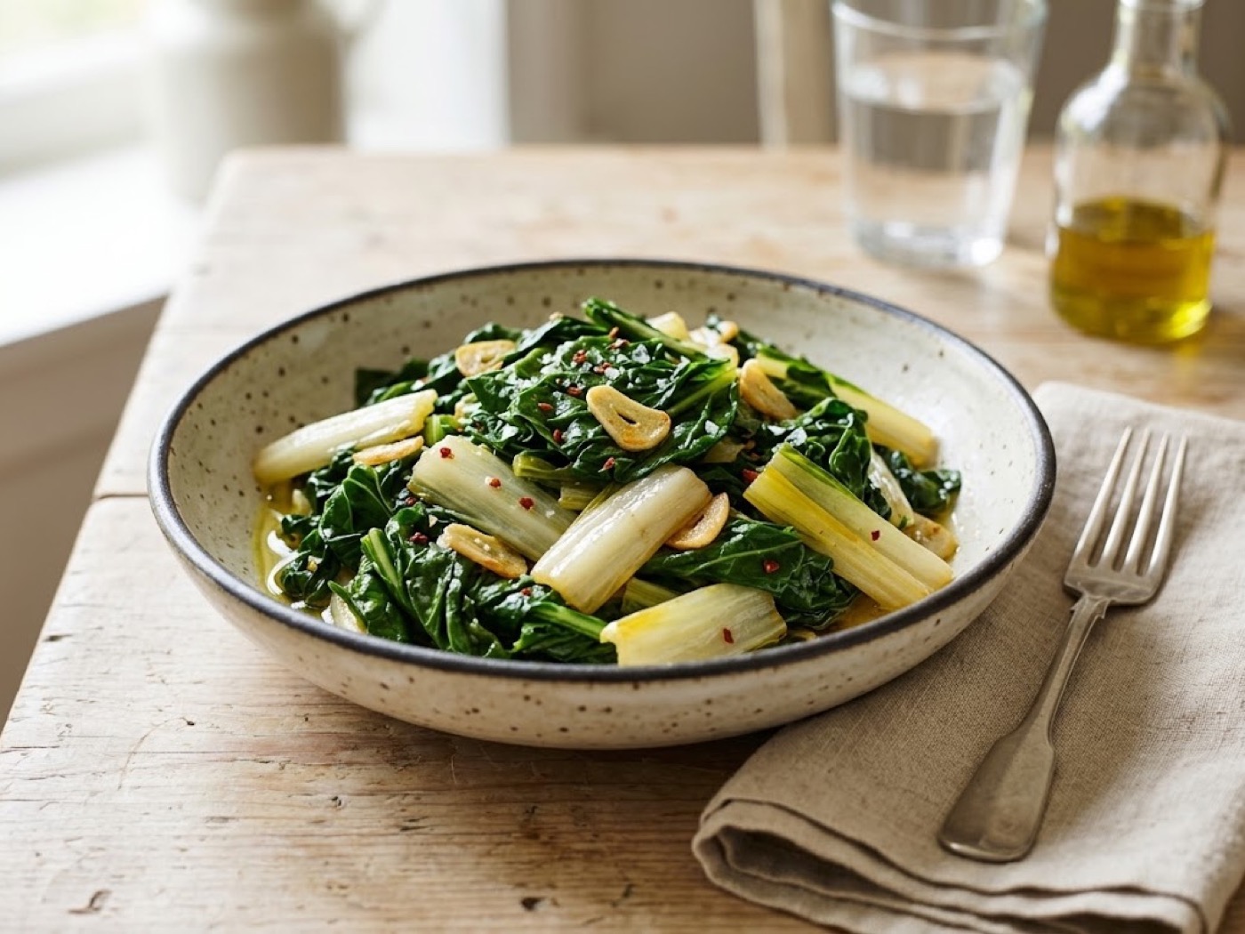 Bietole aglio e olio