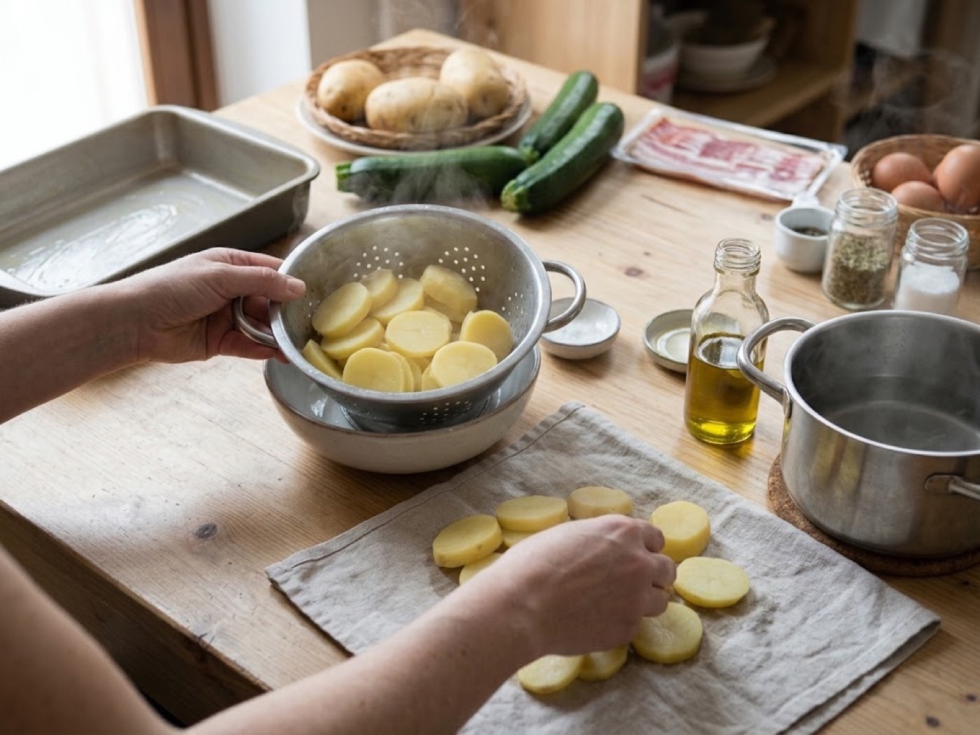 Pasticcio di patate e zucchine, passaggio 3