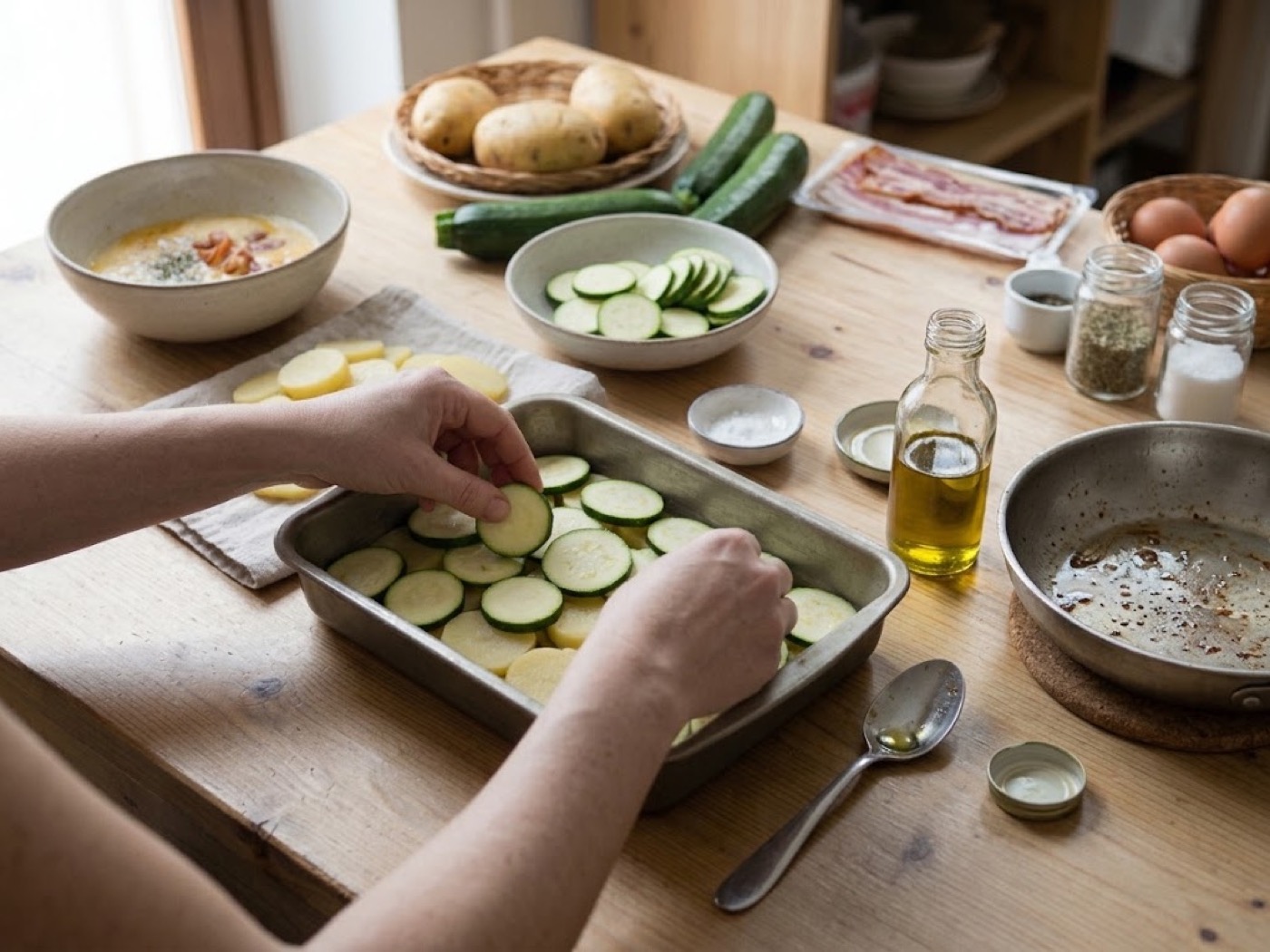 Pasticcio di patate e zucchine, passaggio 6
