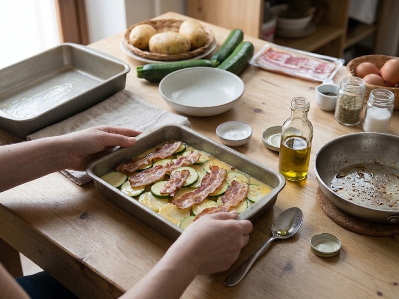 Pasticcio di patate e zucchine, passaggio 7