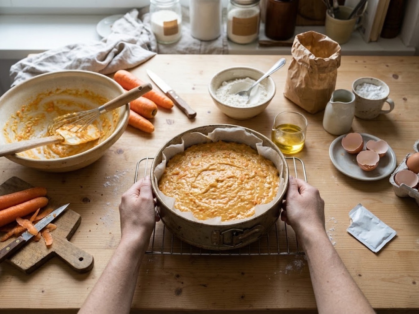 Torta alla Carote di Mamma Perrone, passaggio 2