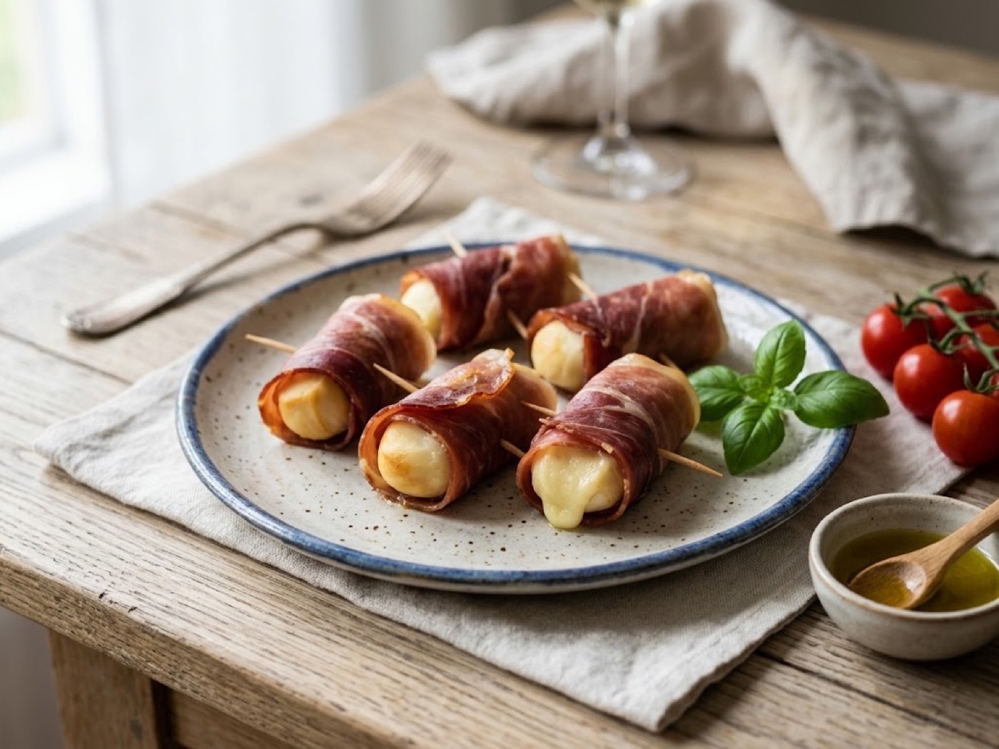 Scamorza e prosciutto
