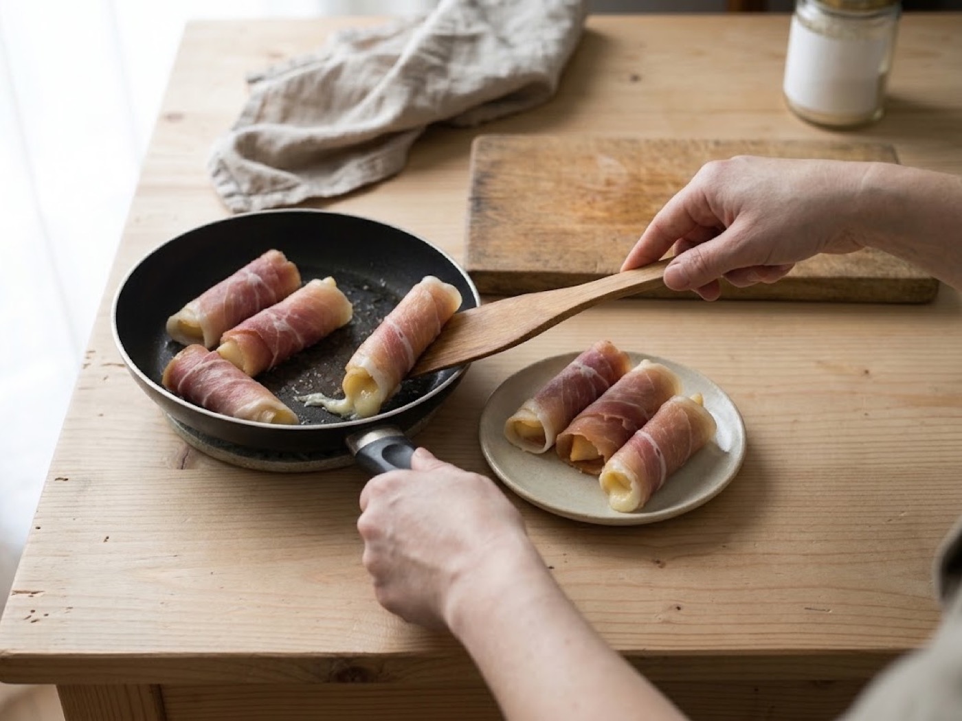 Scamorza e prosciutto, passaggio 6