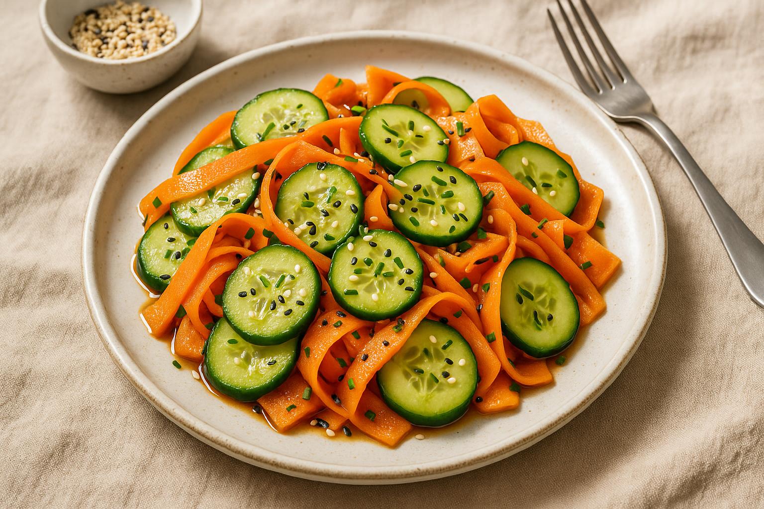 Insalata di cetrioli e carote
