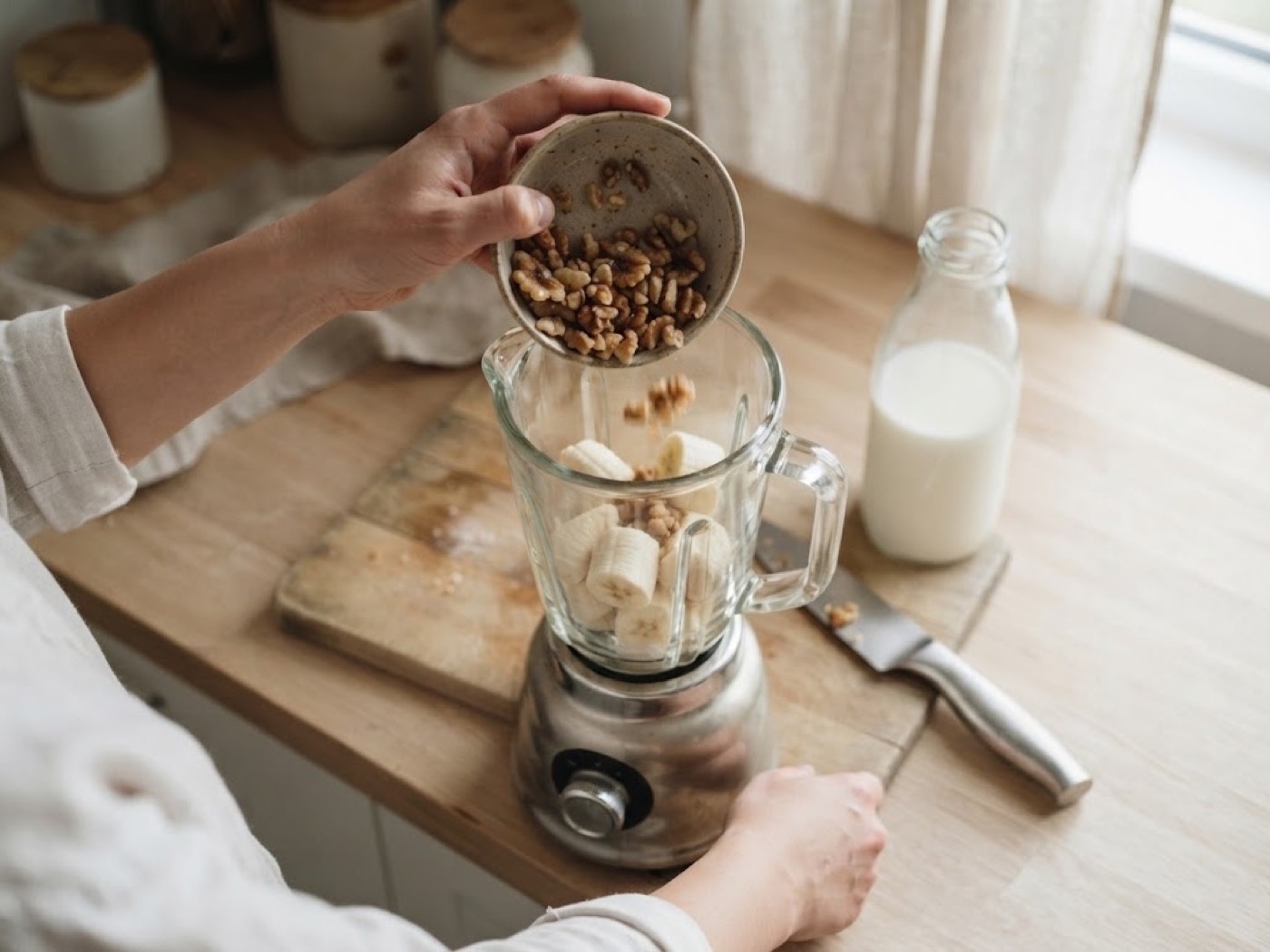 Frappè alla banana, passaggio 2