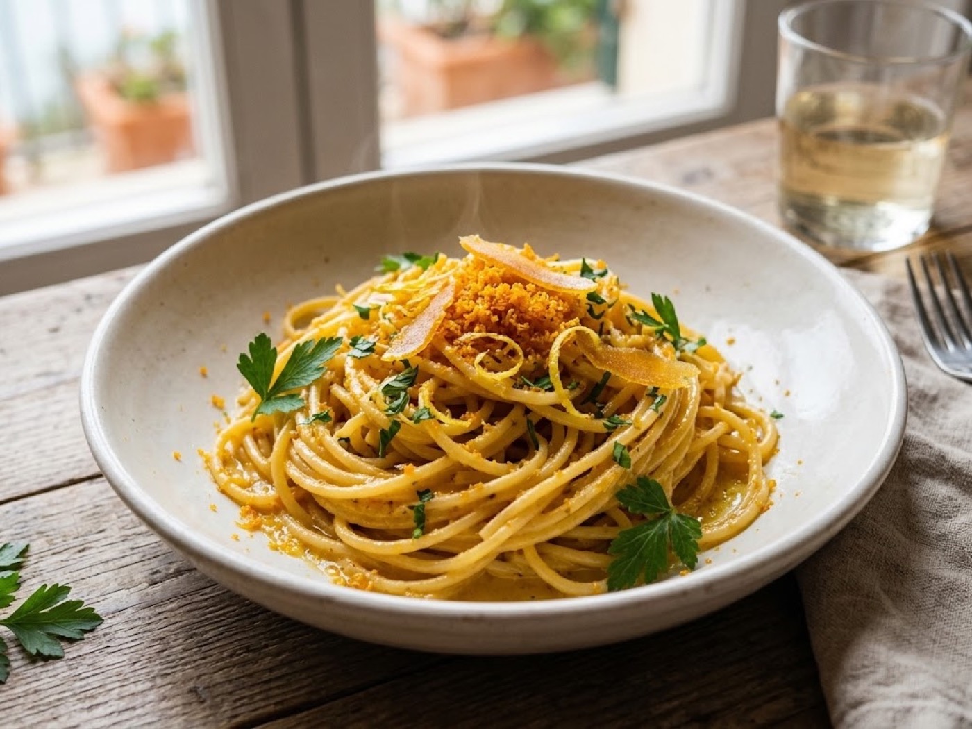 Pasta con la Bottarga