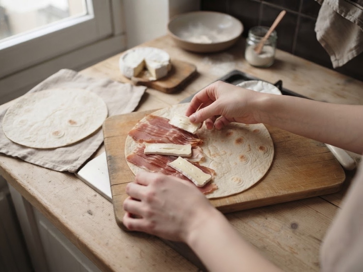 Piadina Speck e Brie, passaggio 4