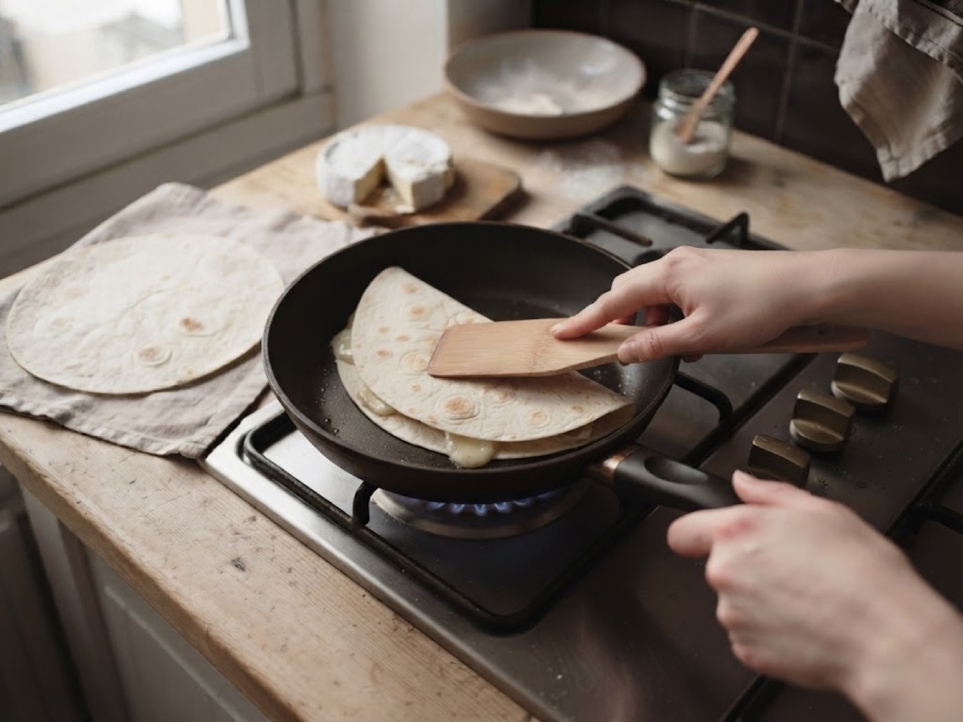 Piadina Speck e Brie, passaggio 5