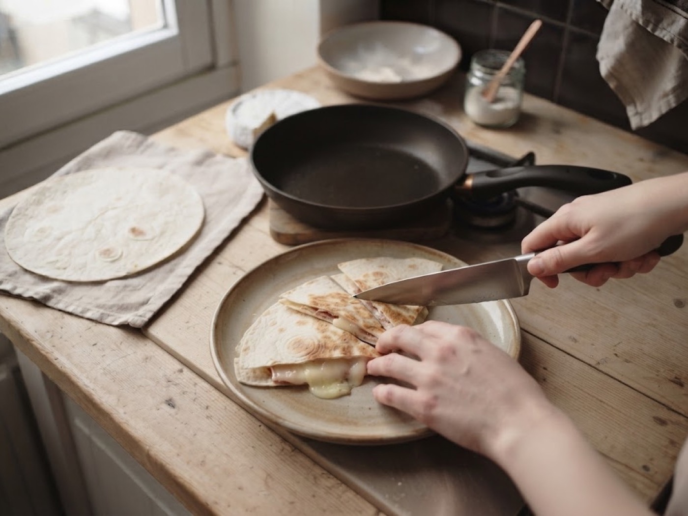 Piadina Speck e Brie, passaggio 6