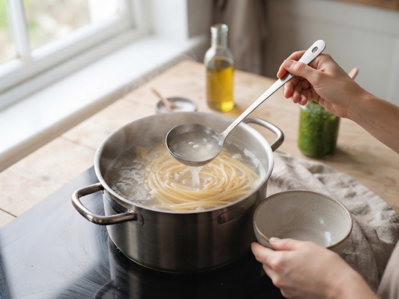 Pasta al pesto, passaggio 4