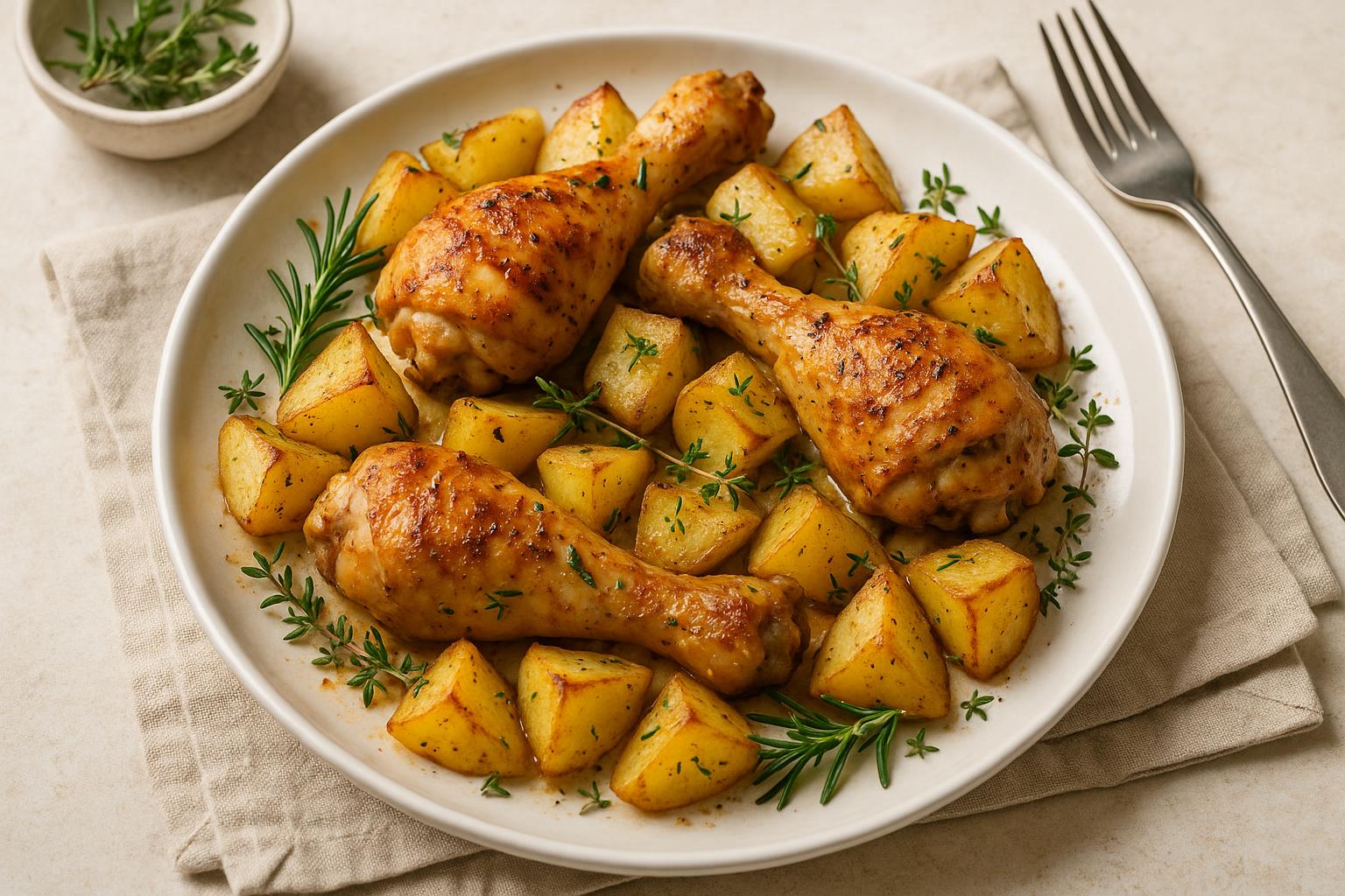 Cosce di pollo al forno