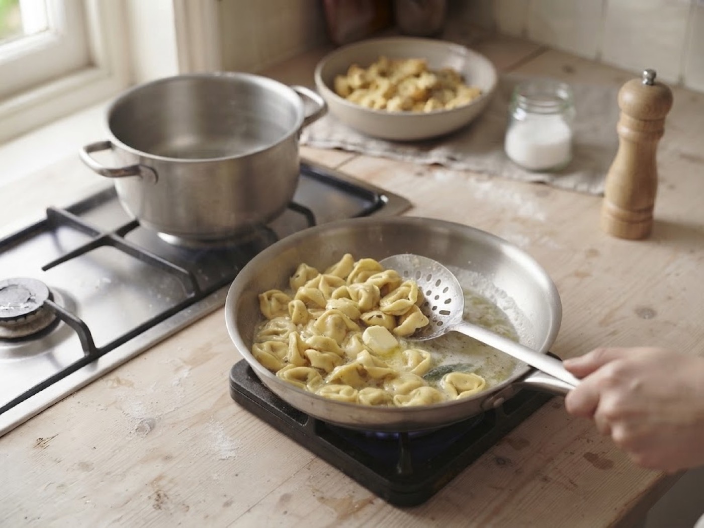 Tortellini burro, passaggio 6