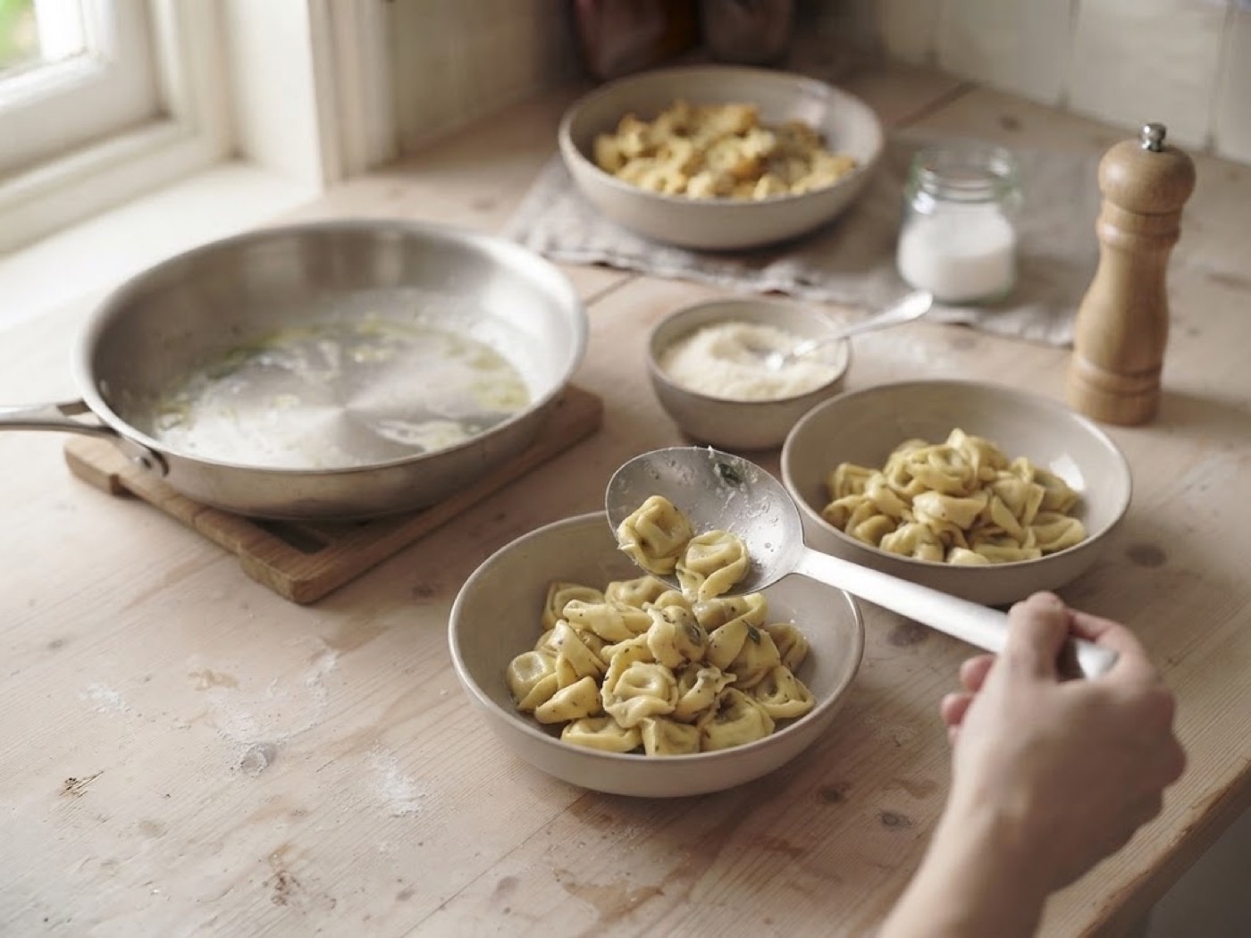 Tortellini burro, passaggio 7
