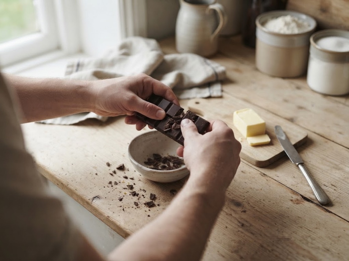 Polenta dolce al cioccolato, passaggio 2