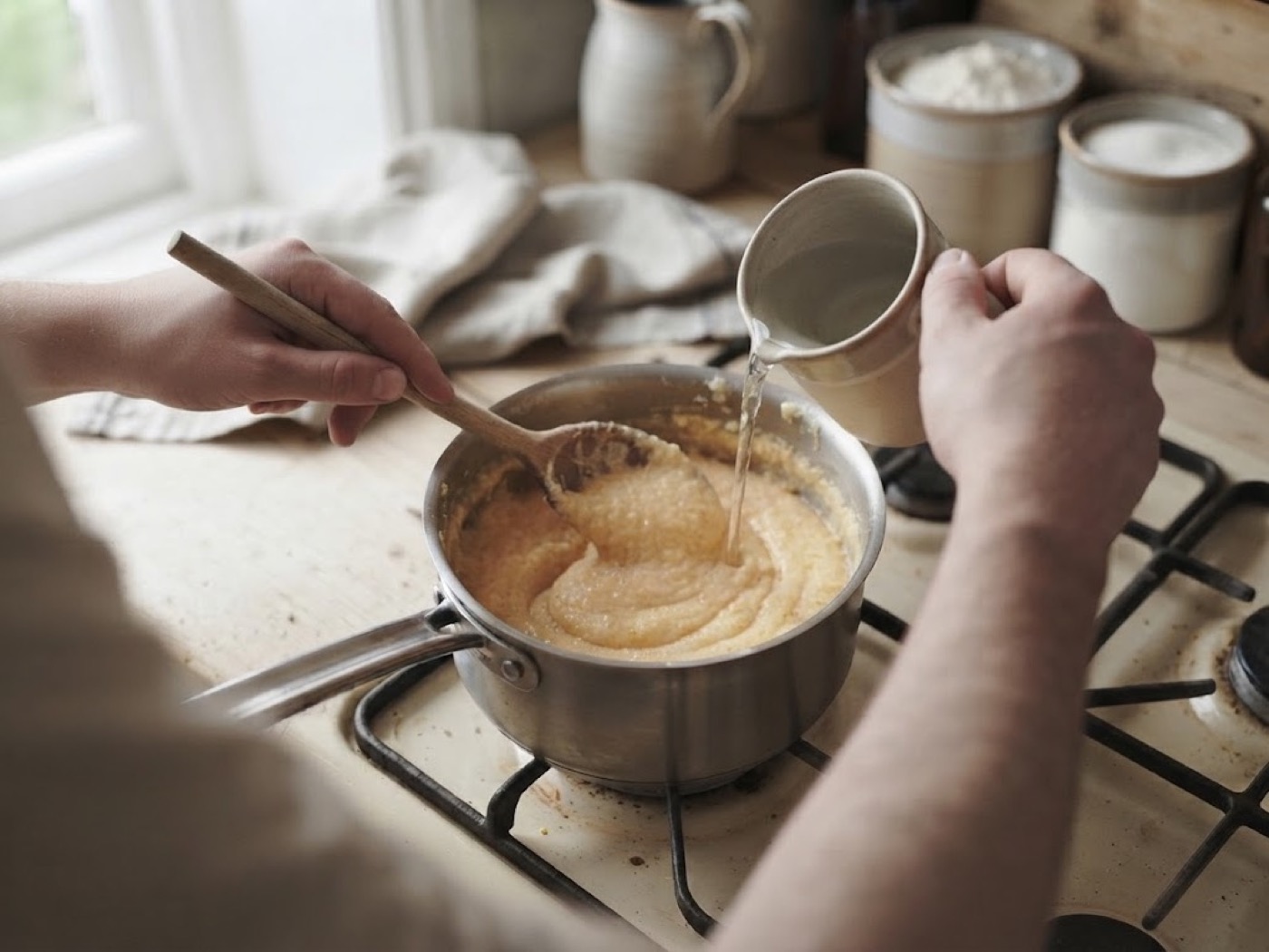 Polenta dolce al cioccolato, passaggio 5