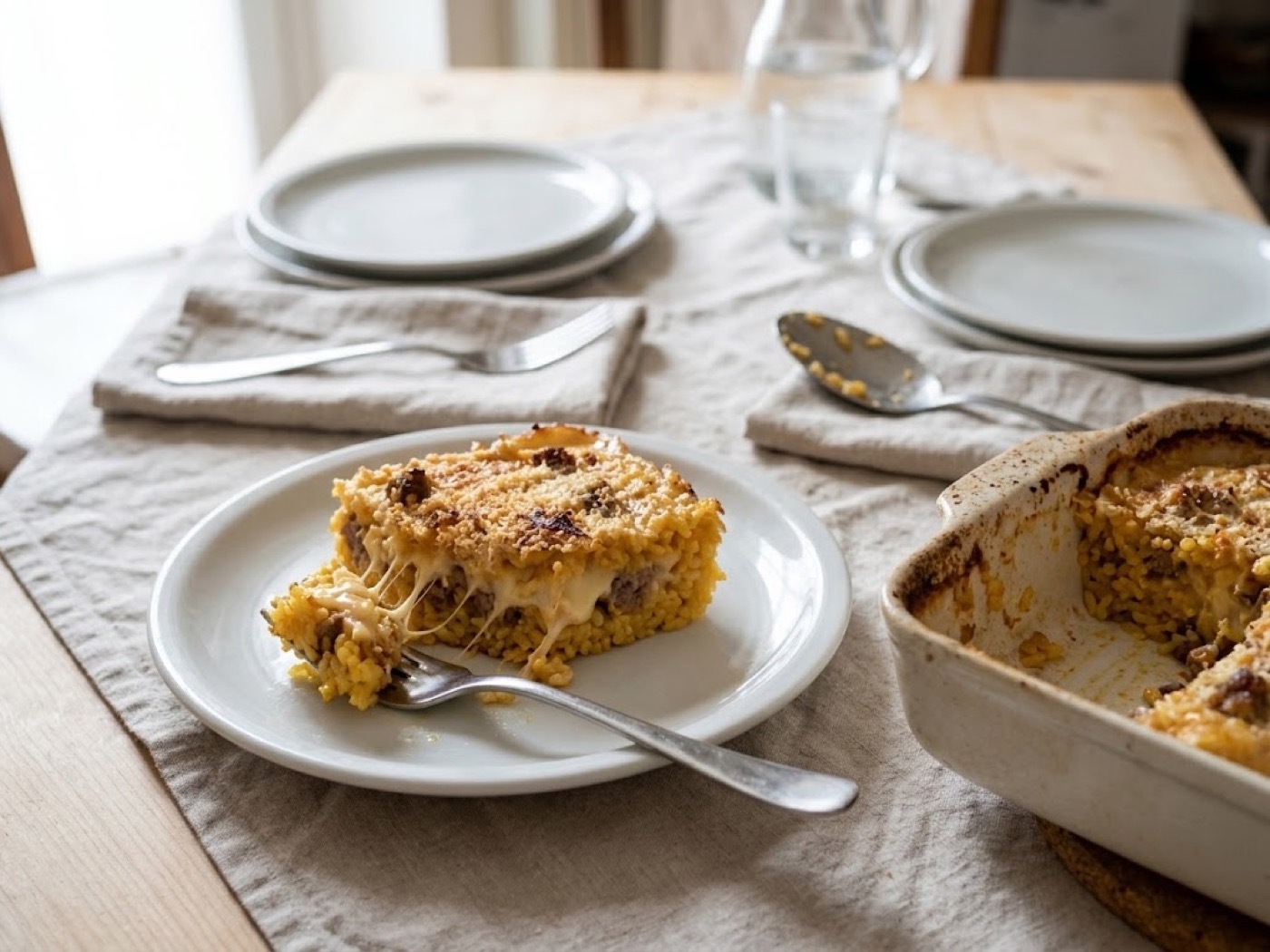 Sformato di riso, salsiccia e scamorza, passaggio 21