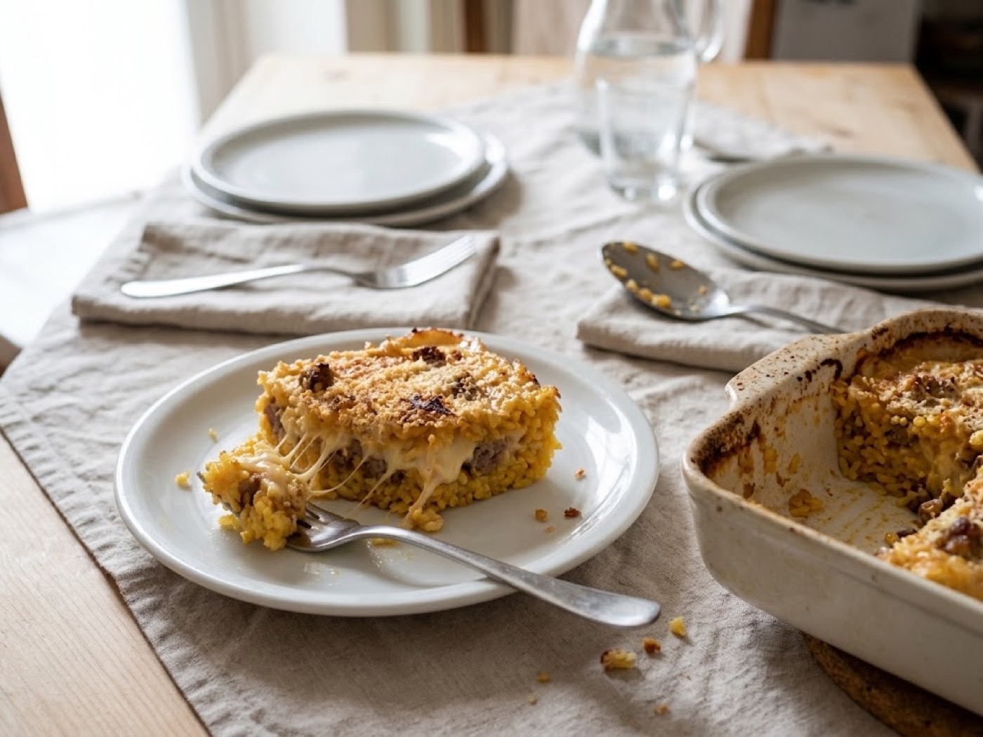 Sformato di riso, salsiccia e scamorza, passaggio 22