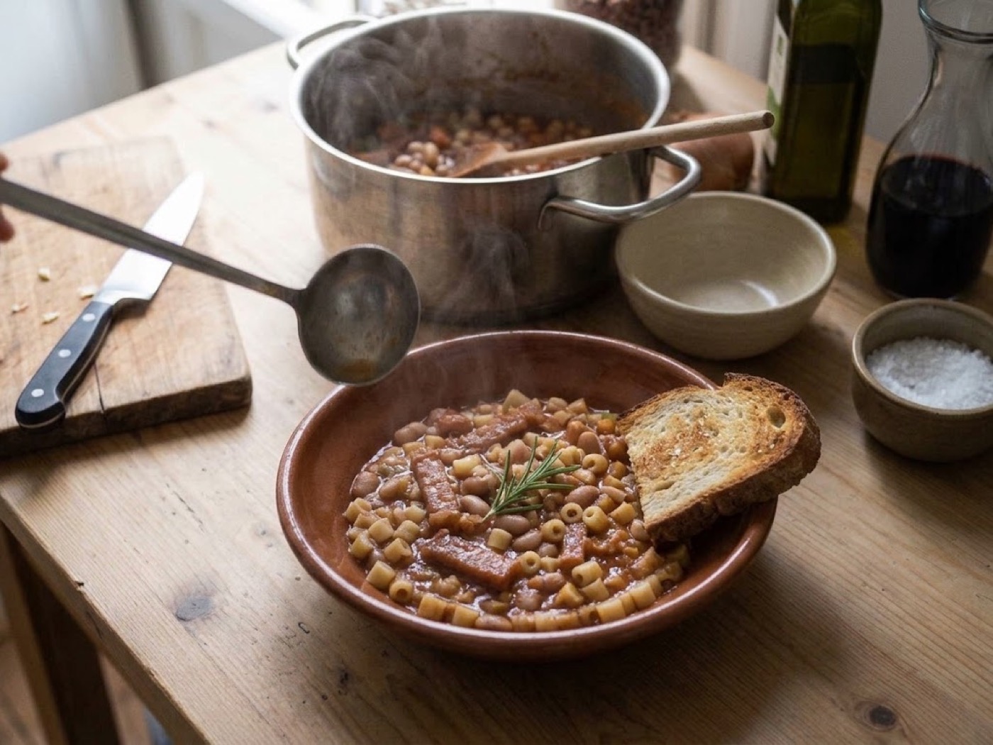 Pasta e fagioli, passaggio 10