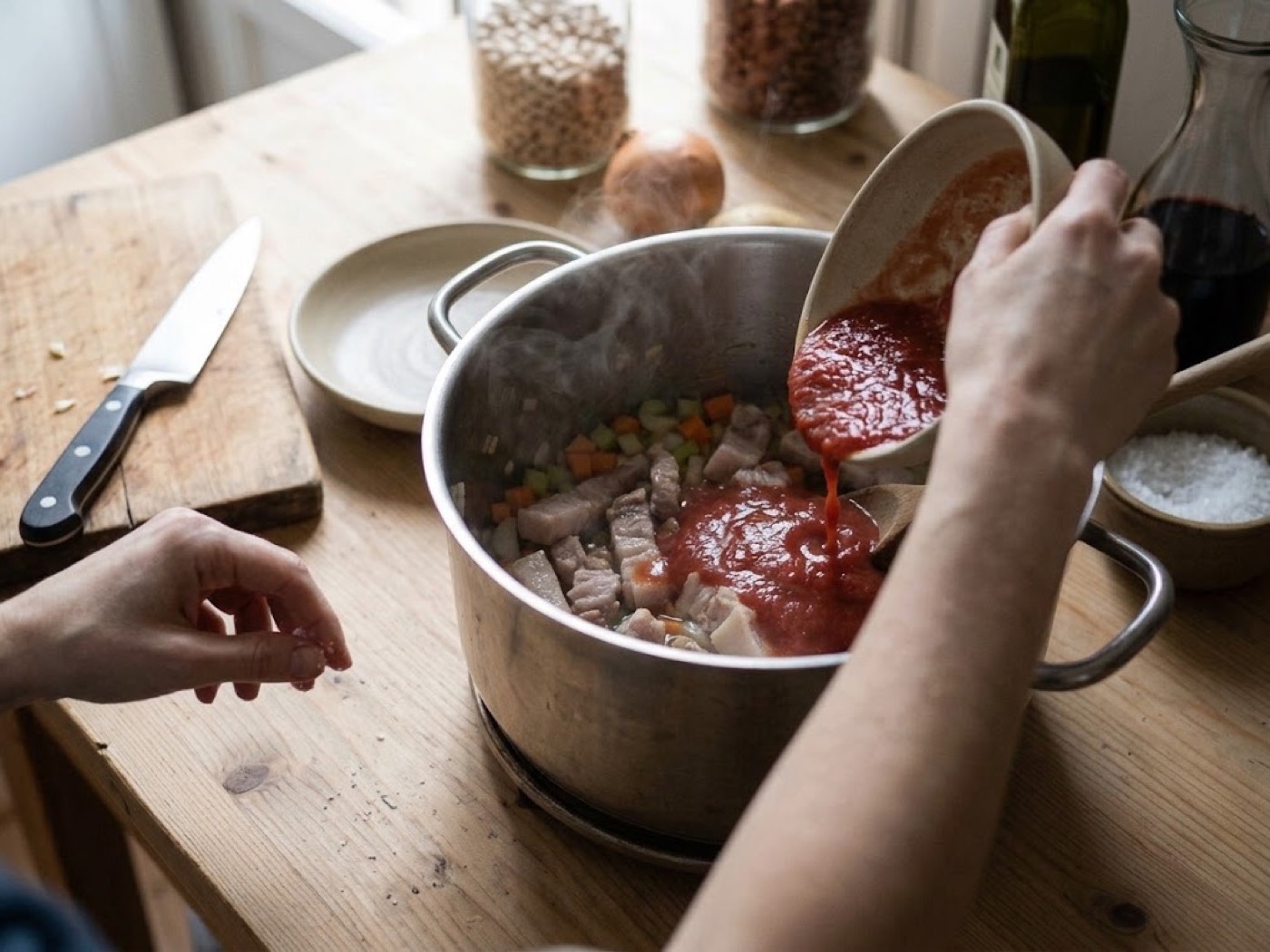 Pasta e fagioli, passaggio 5