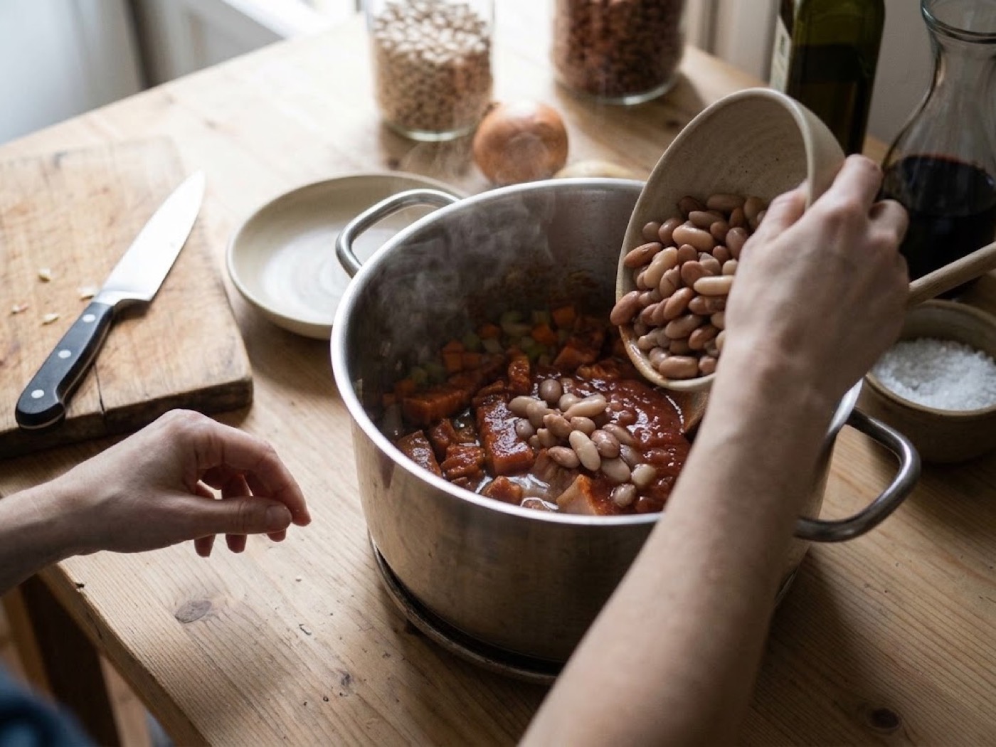 Pasta e fagioli, passaggio 6