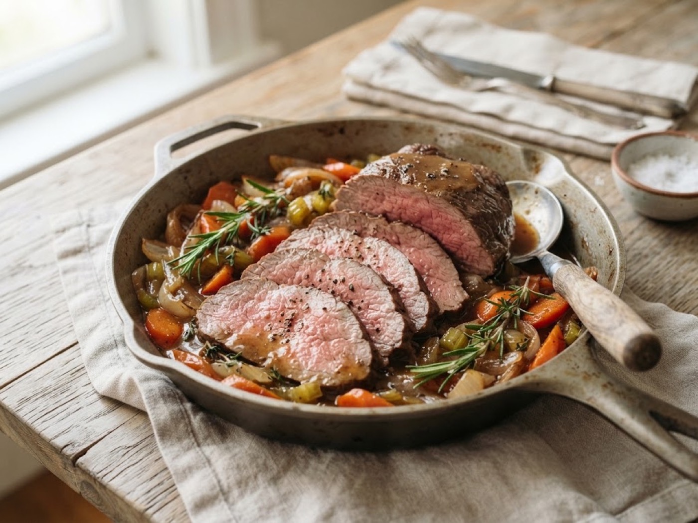 Roast beef in pentola