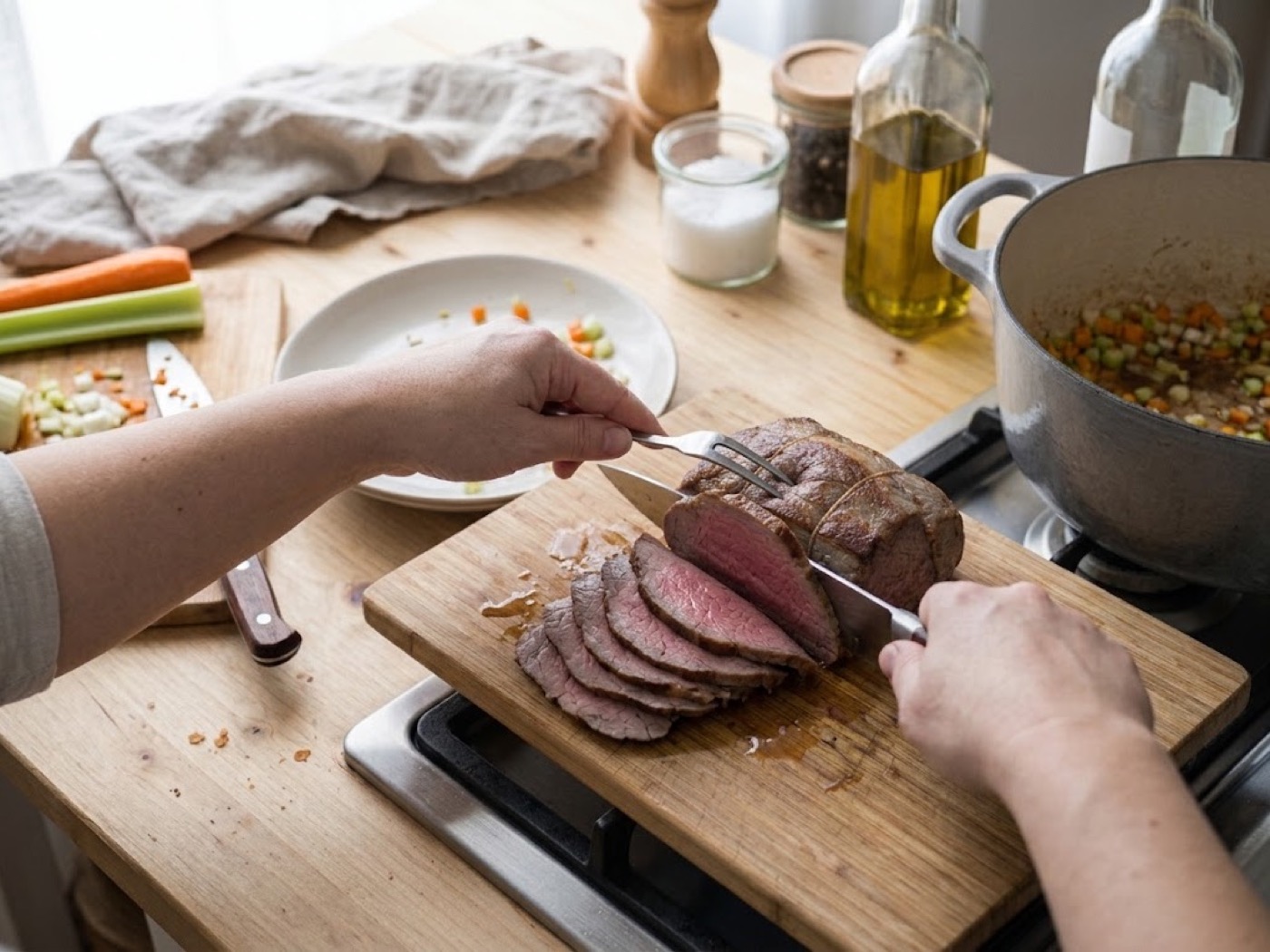 Roast beef in pentola, passaggio 5