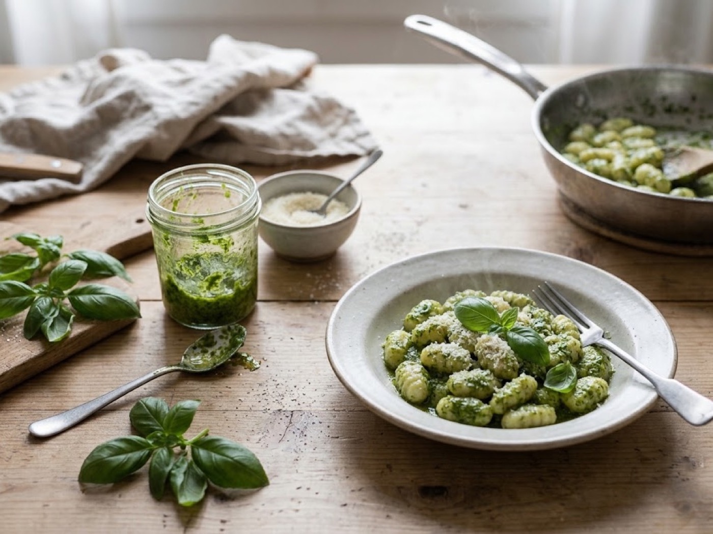 Gnocchi al pesto, passaggio 8