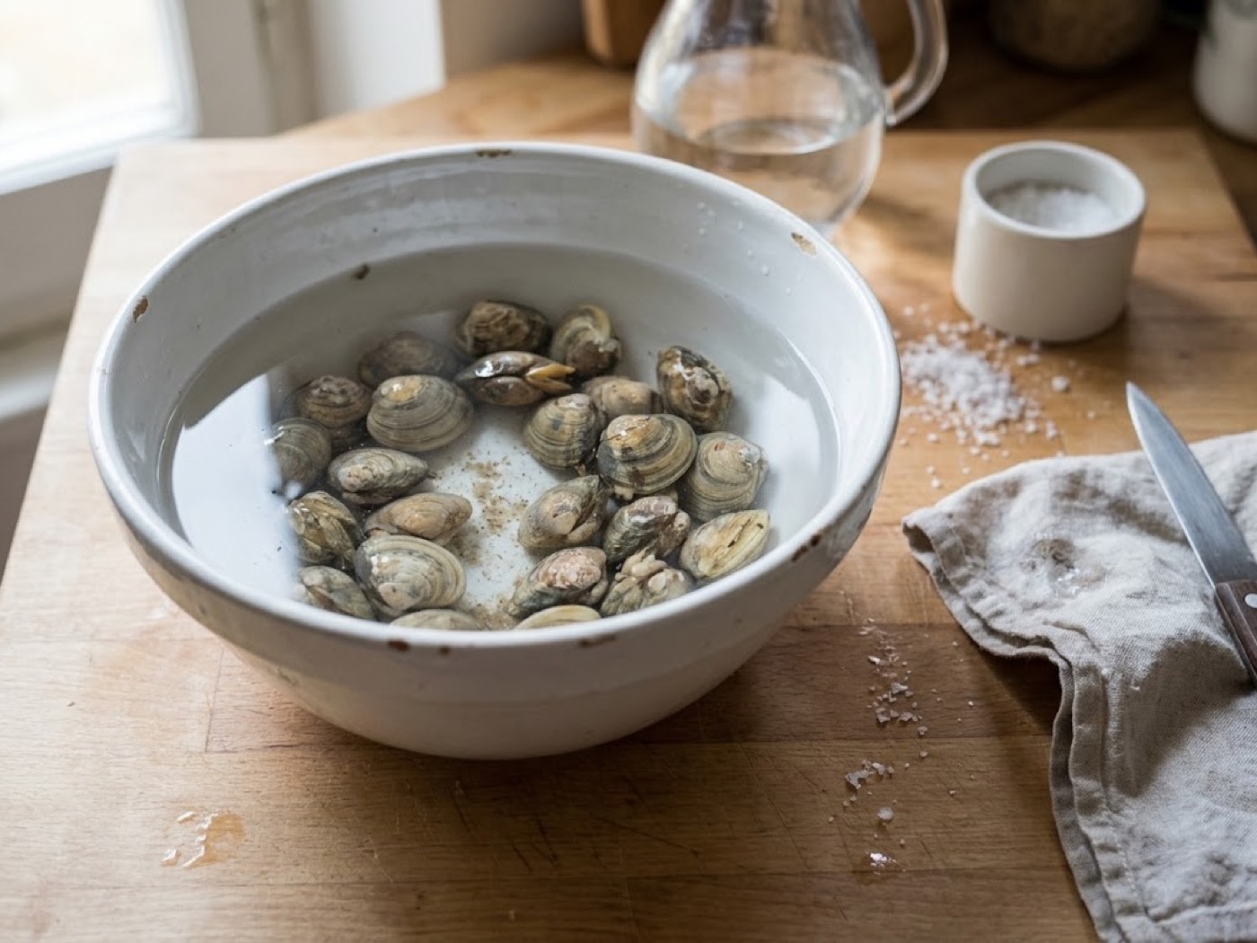 Pasta alle vongole, passaggio 1