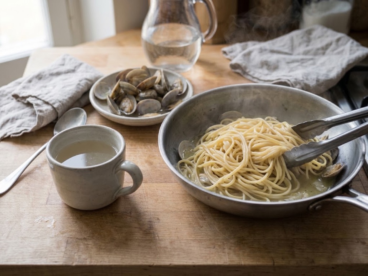 Pasta alle vongole, passaggio 6