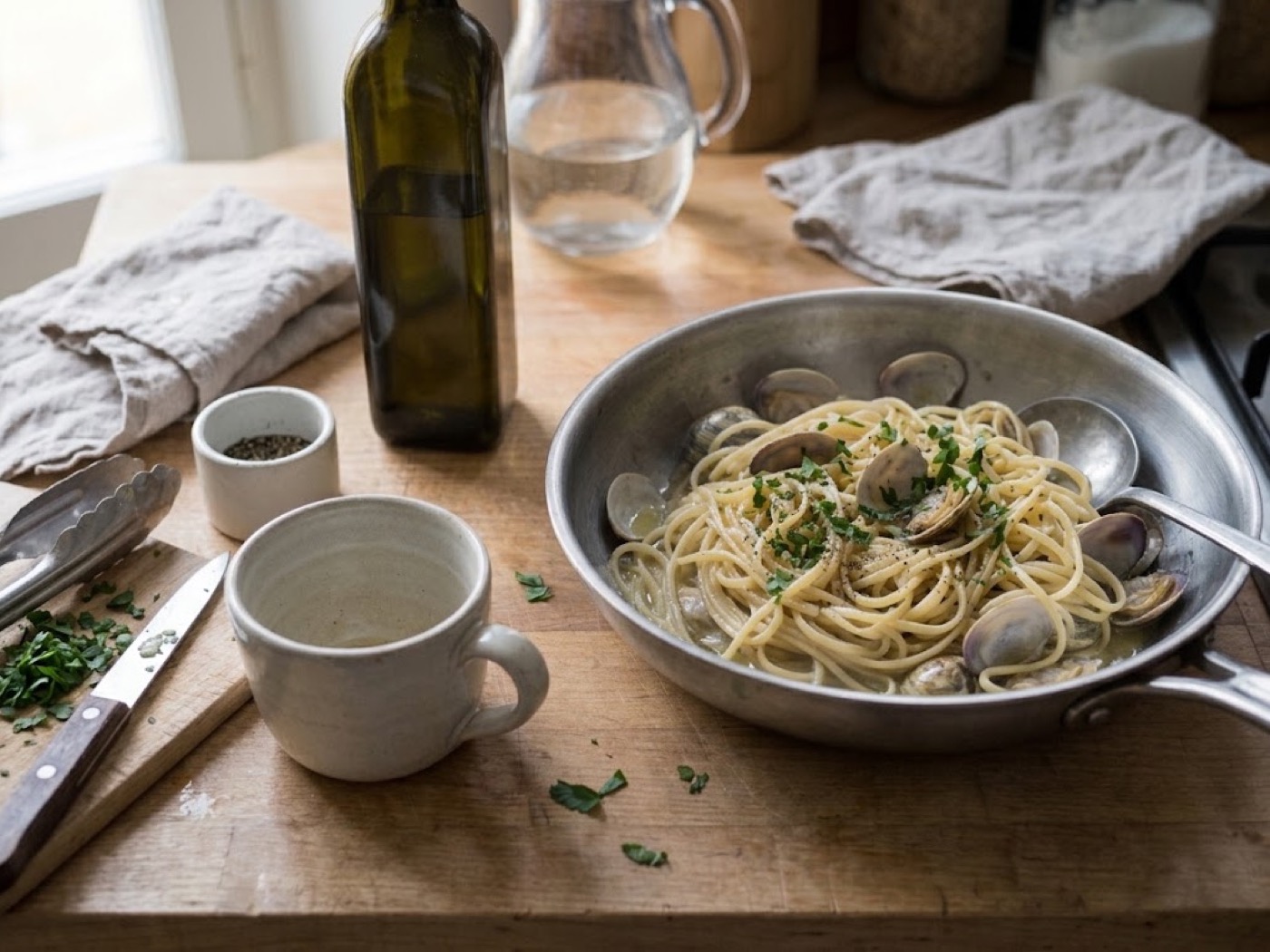 Pasta alle vongole, passaggio 7