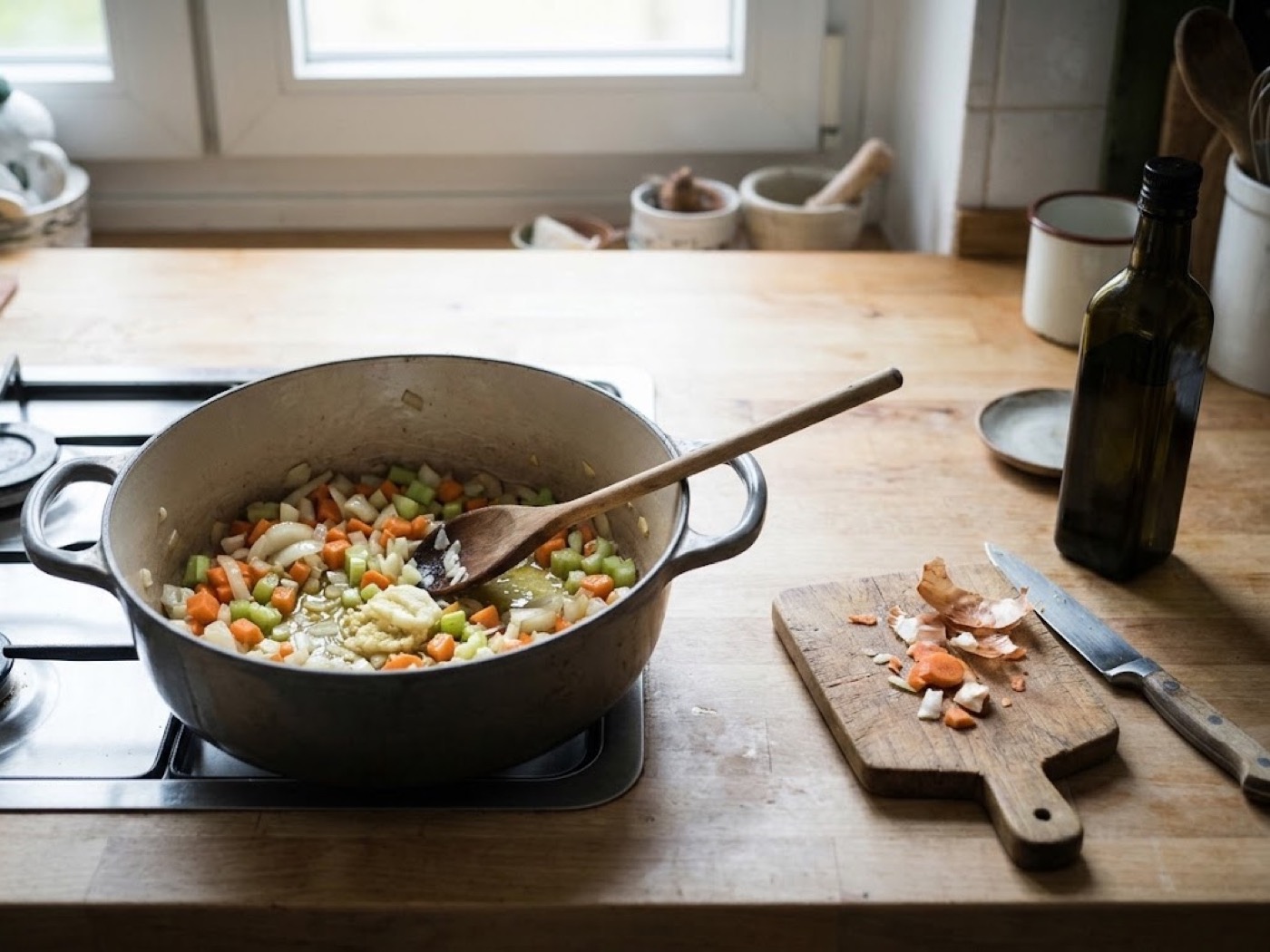 Zuppa di cereali, passaggio 2