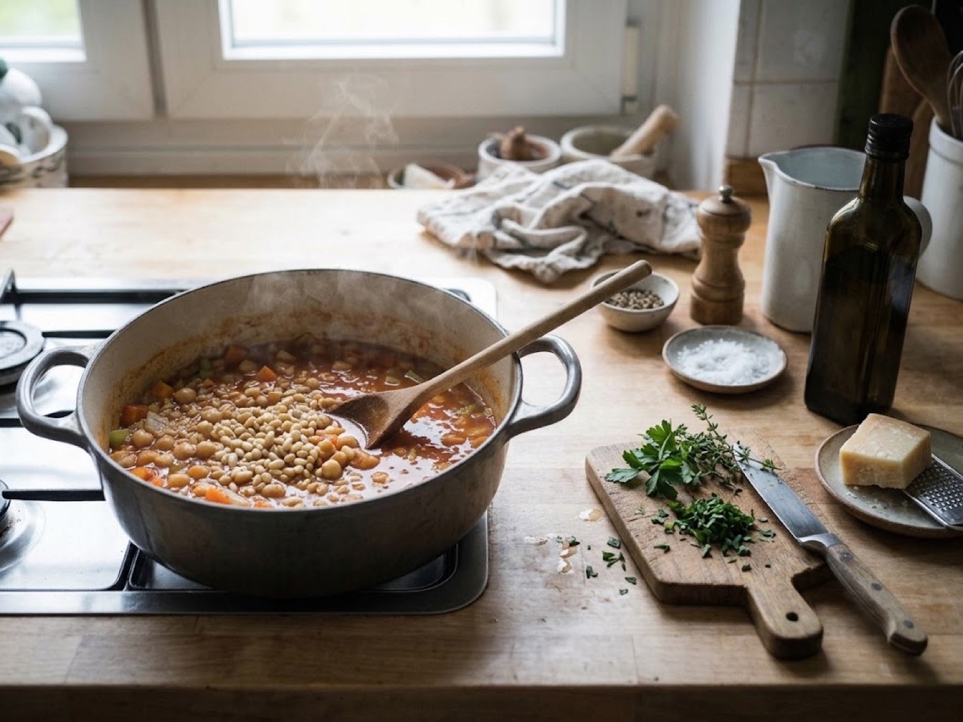 Zuppa di cereali, passaggio 5