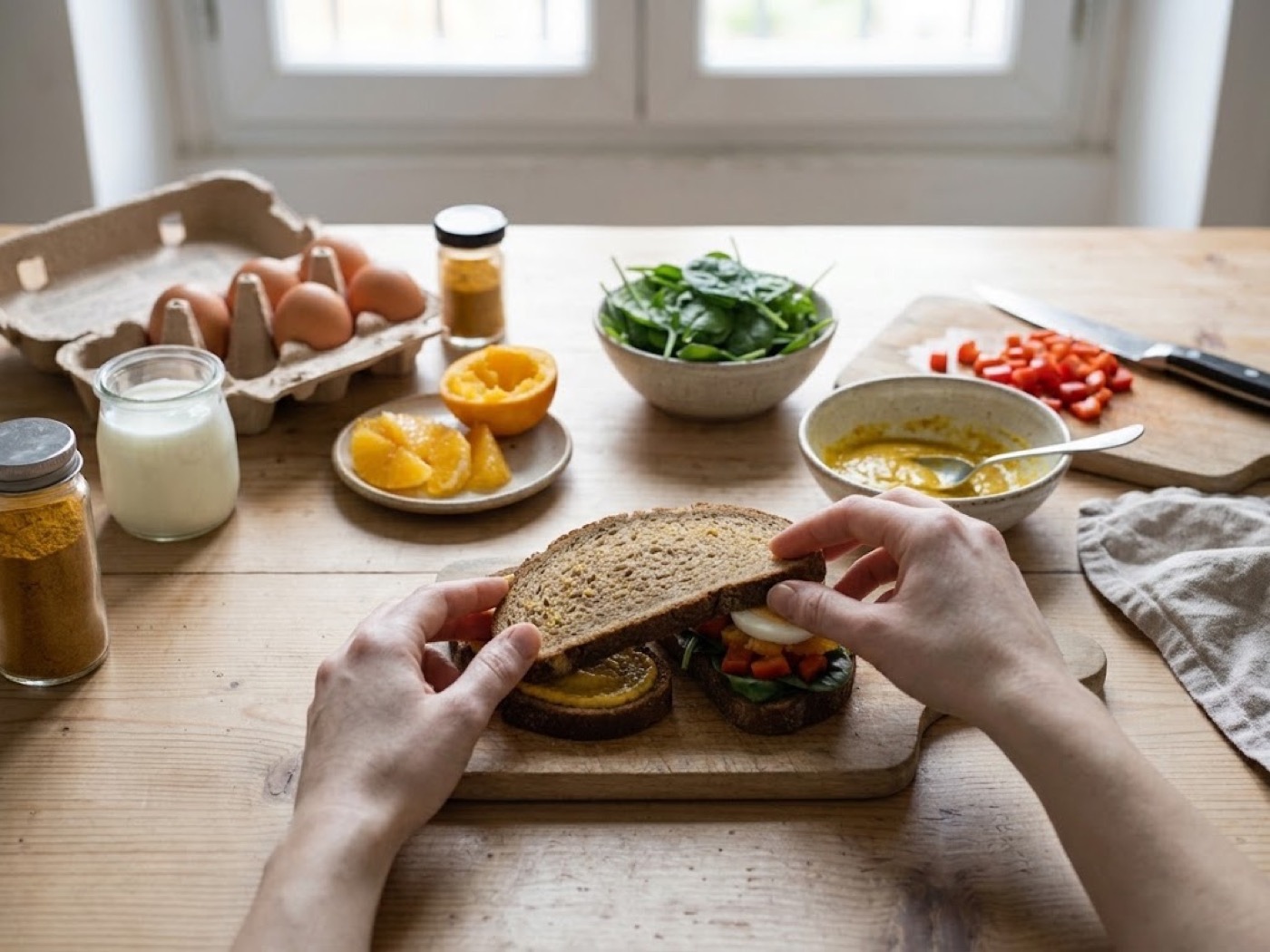 Sandwich con salsa al curry, passaggio 6