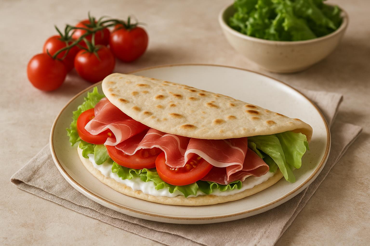 Piadina Prosciutto e Stracchino