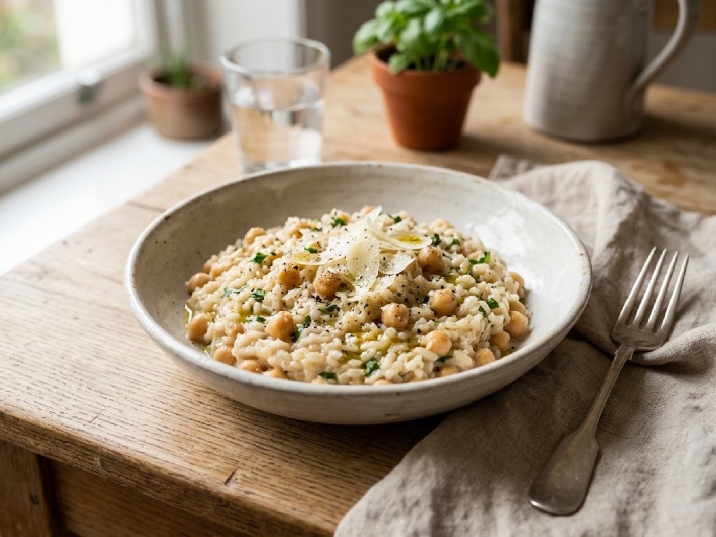 Riso ceci e parmigiano