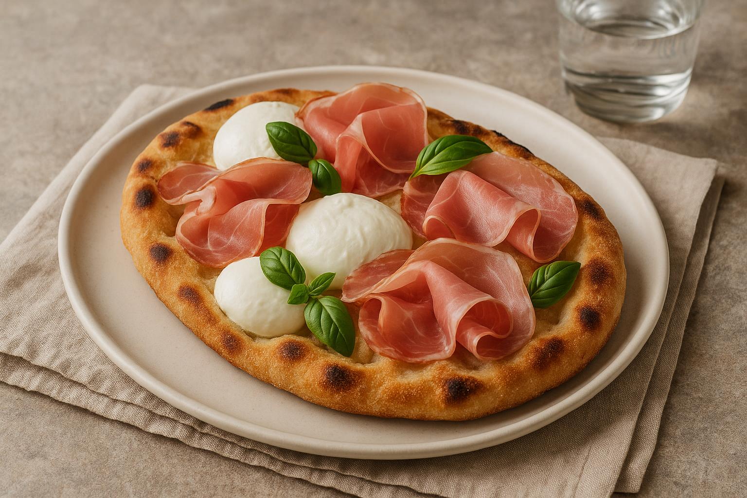 Pinsa Bufala e Lonzino