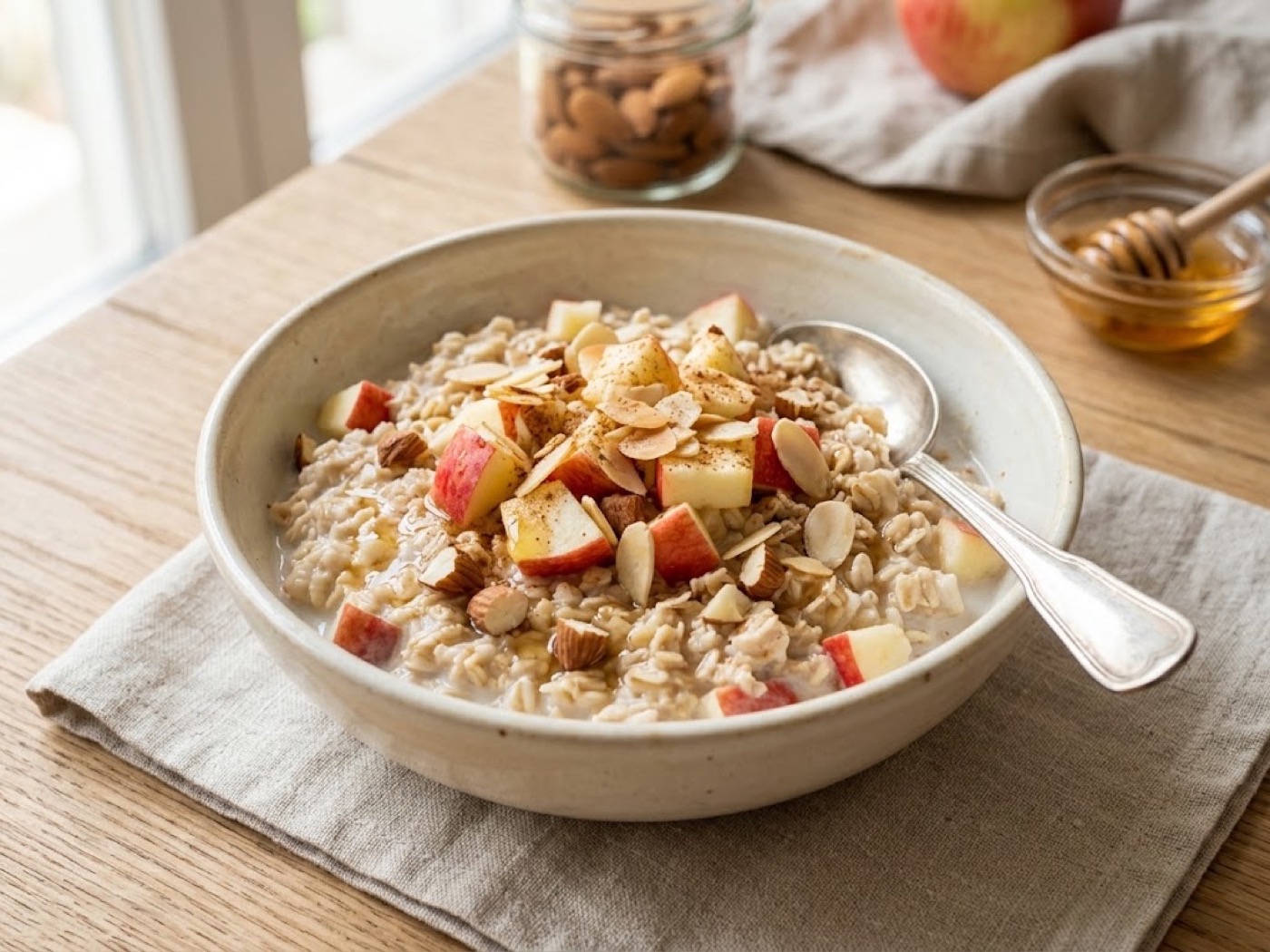 Muesli di mela e mandorle