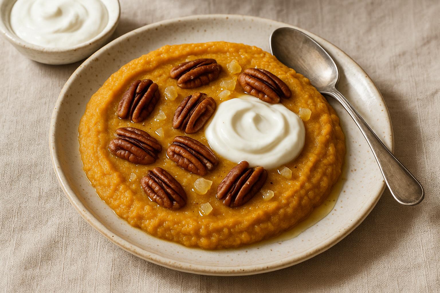 Pudding di patate dolci