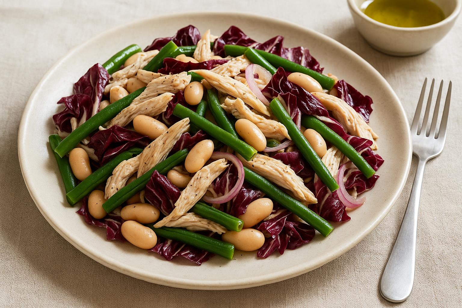 Insalata di pollo e fagioli