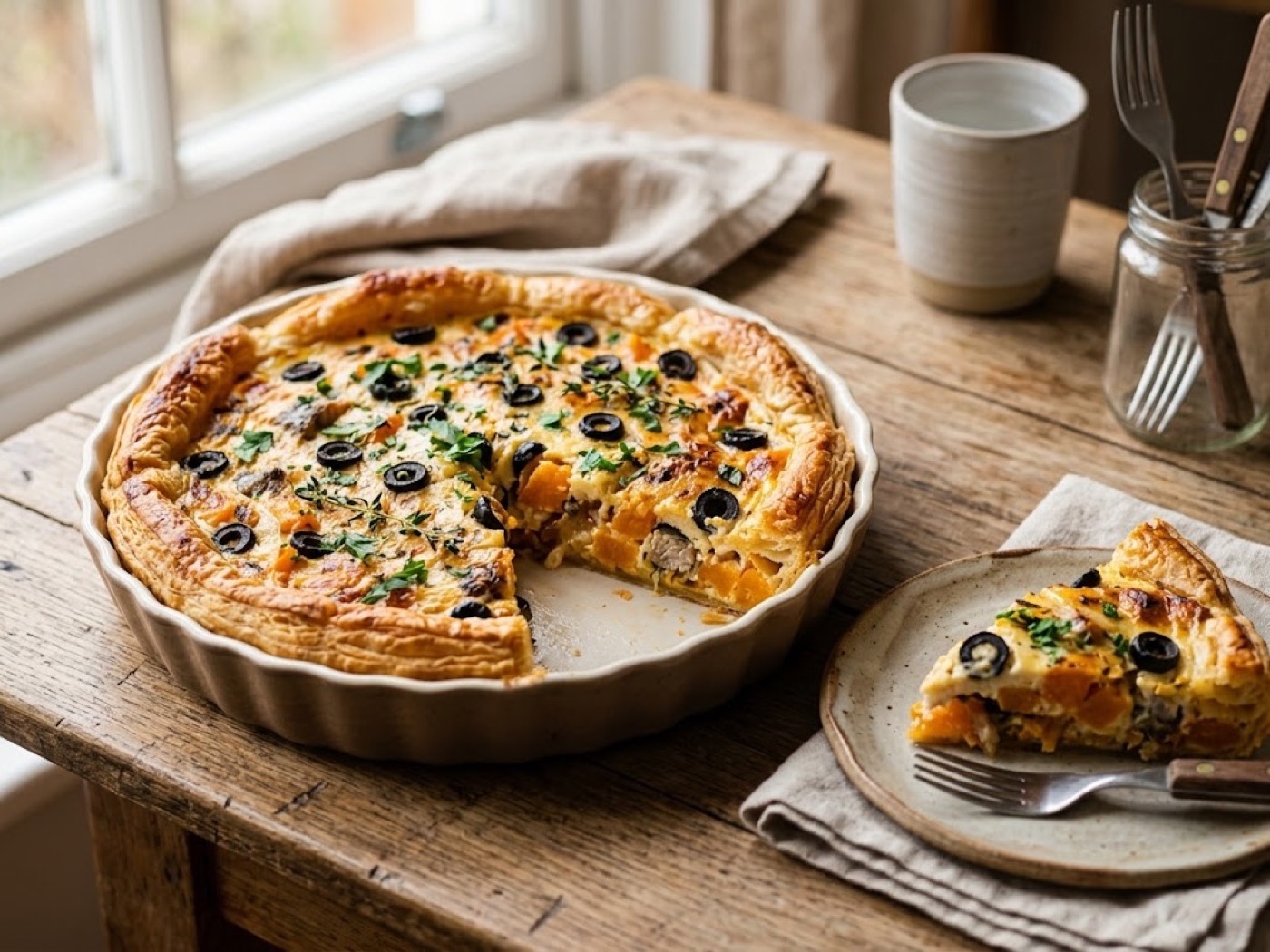 Sformato di aringhe e zucca