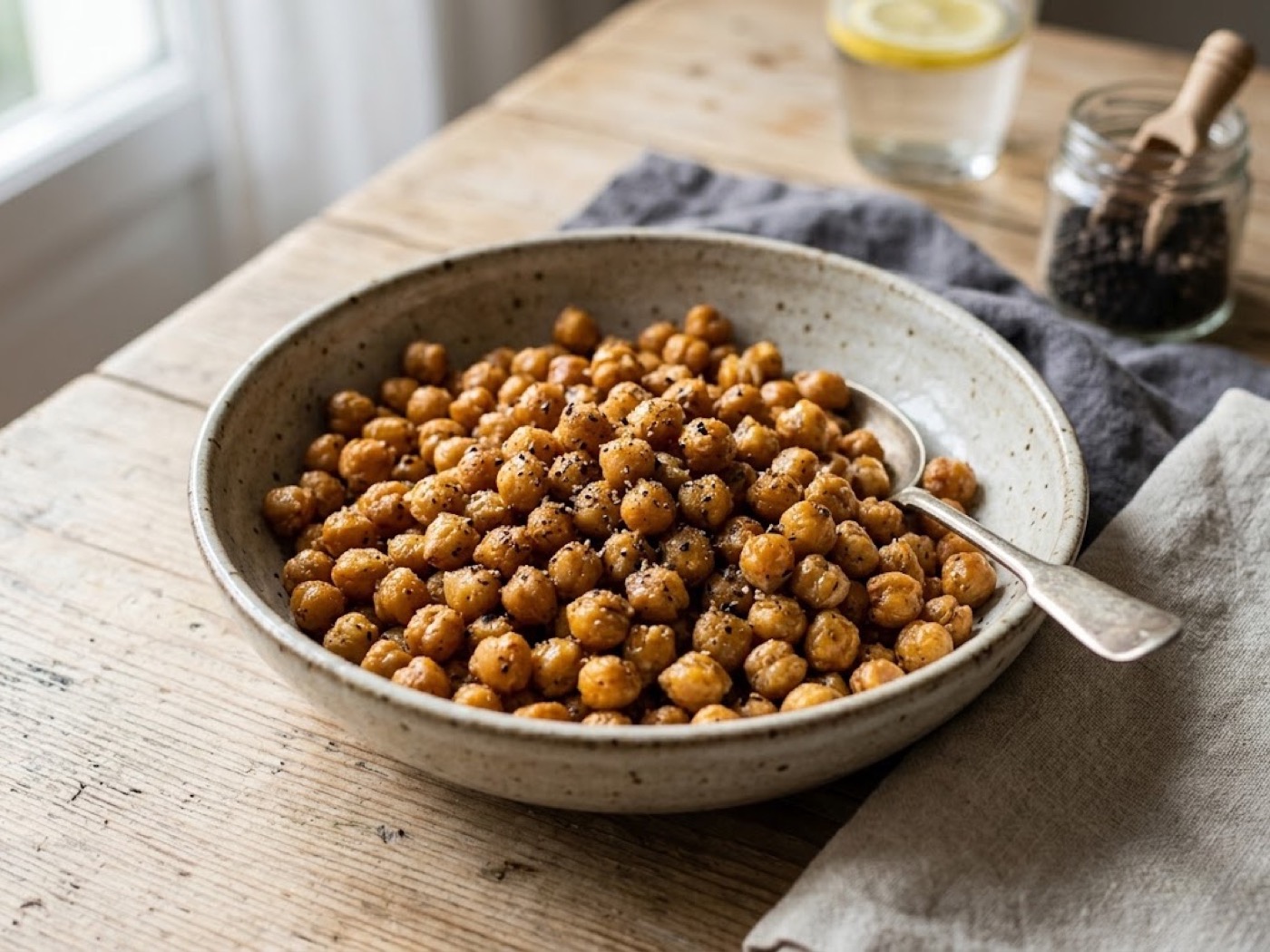 Ceci, olio e pepe