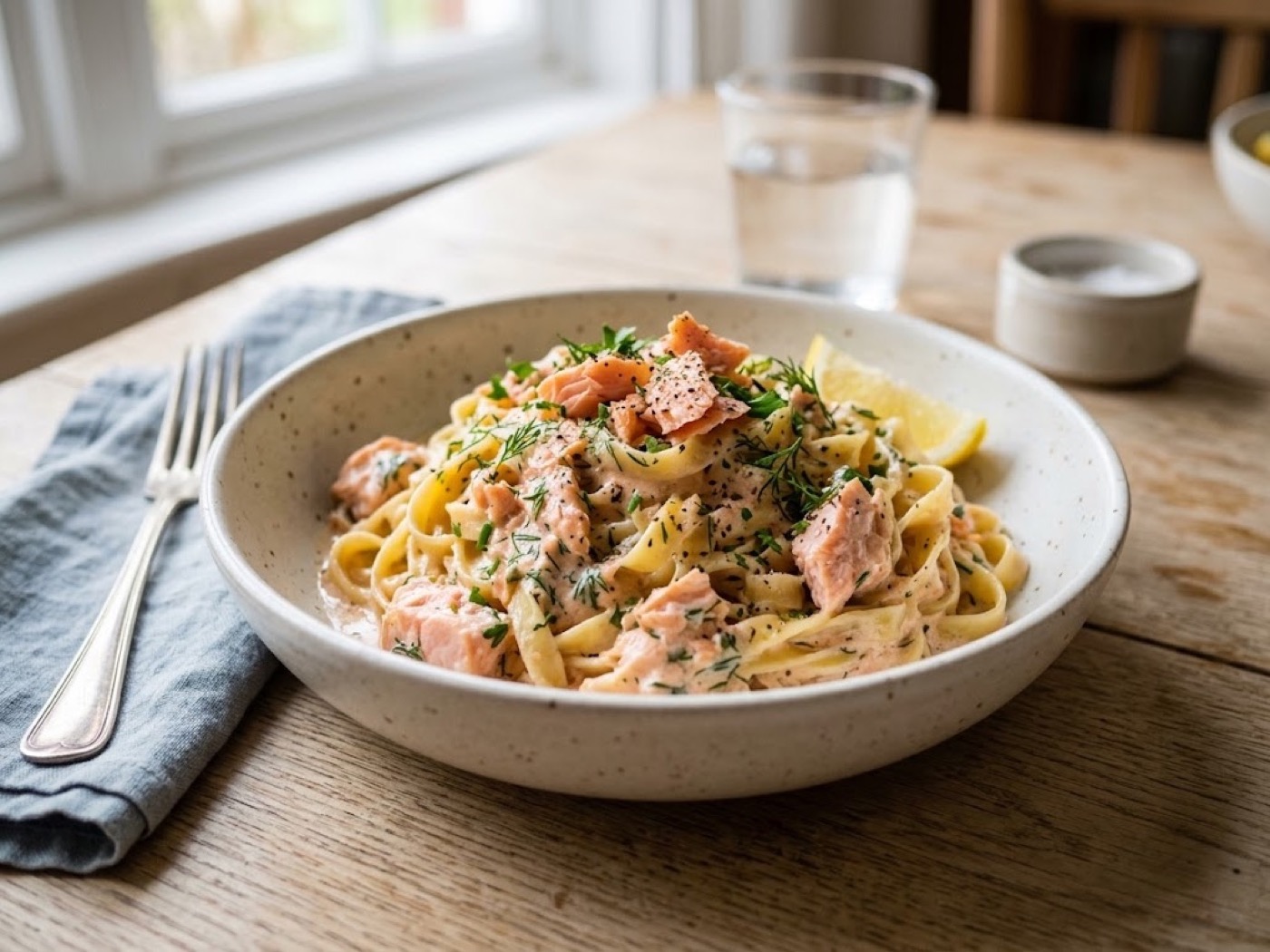 Pasta al salmone