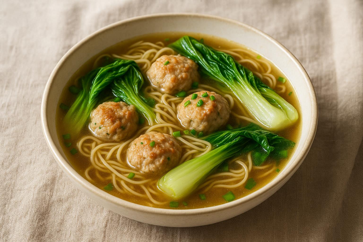 Zuppa di cavolo con polpette di carne