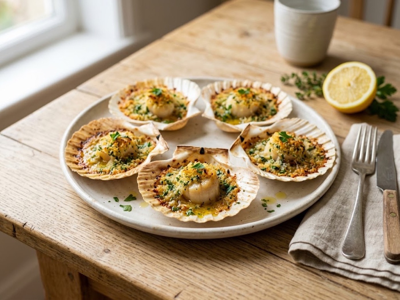 Capesante gratinate