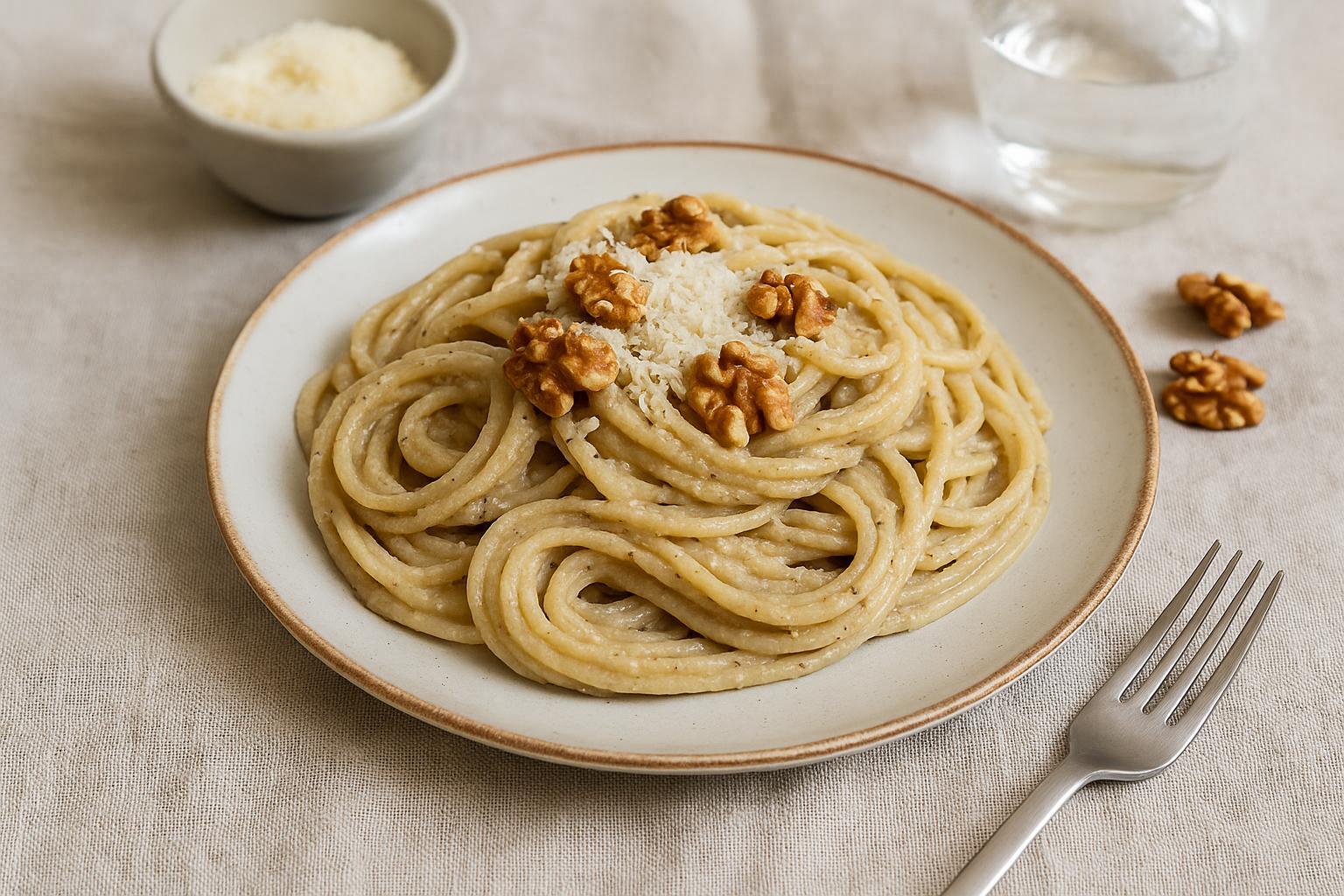 Pasta al pesto di noci